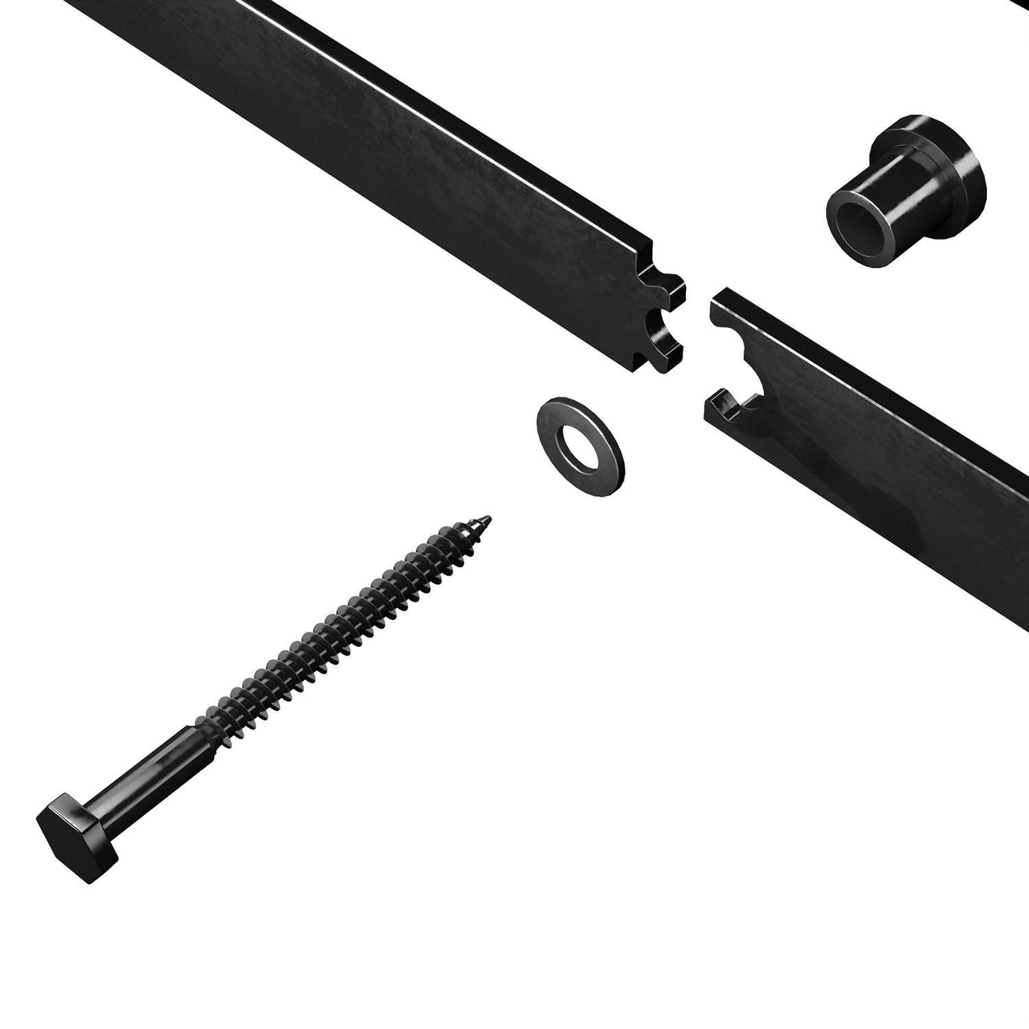 24' x 84' K-Style Primed Interior Barn Door Slab with 6.6FT Sliding Hardware Kit - Adjustable Floor Guide & Pull Handle - Unfinished DIY Panel Door for Modern Homes - Moisture Resistant - Perfect for Bedrooms, Closets, and Room Dividers