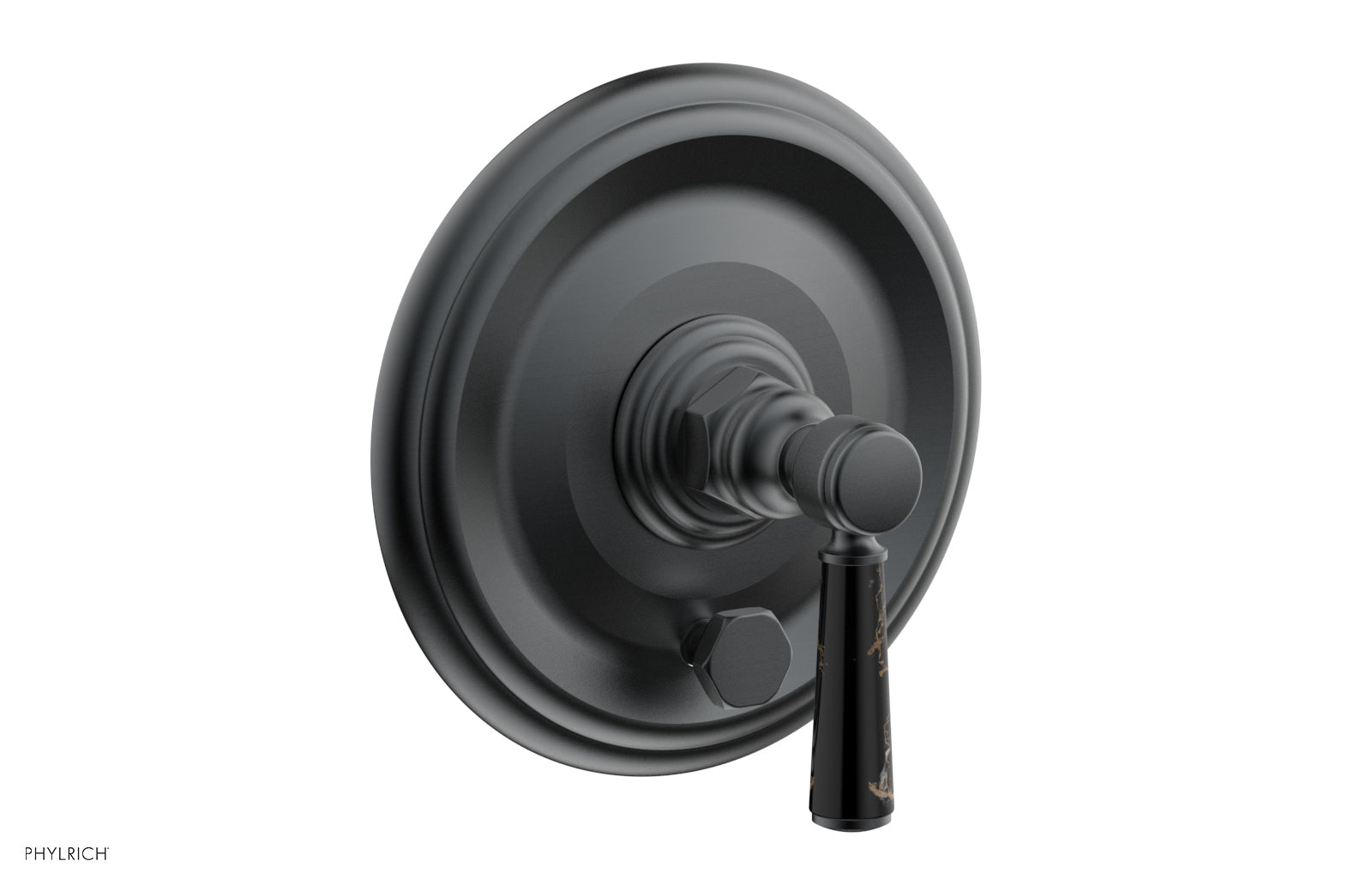 HEX TRADITIONAL Pressure Balance Shower Plate with Diverter and Handle Trim Set - 4 164 - Perfect for Bathroom Renovation and Modern Home Upgrade