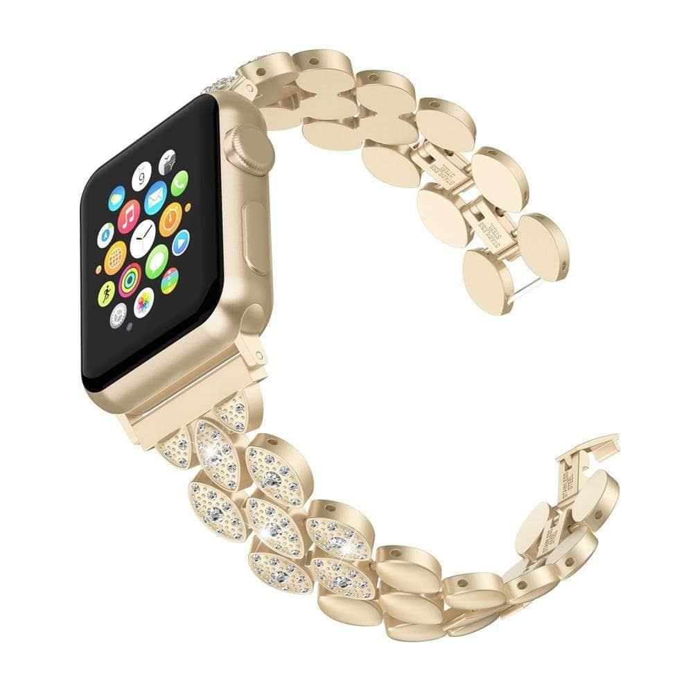 Luxury Bling Rhinestone Watch Band for Apple Watch Series 6/5/4/3/2/SE 44mm 42mm 40mm 38mm - Women's Fashion Accessory for Parties, Weddings & Special Occasions