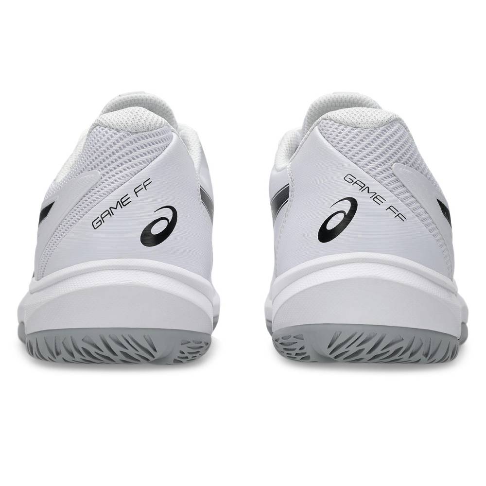 ASICS Game FF Men's Tennis Shoes - White/Black - High-Performance Court Shoes for Competitive Play & Training - Perfect for Hard Court Matches & Tennis Practice Sessions