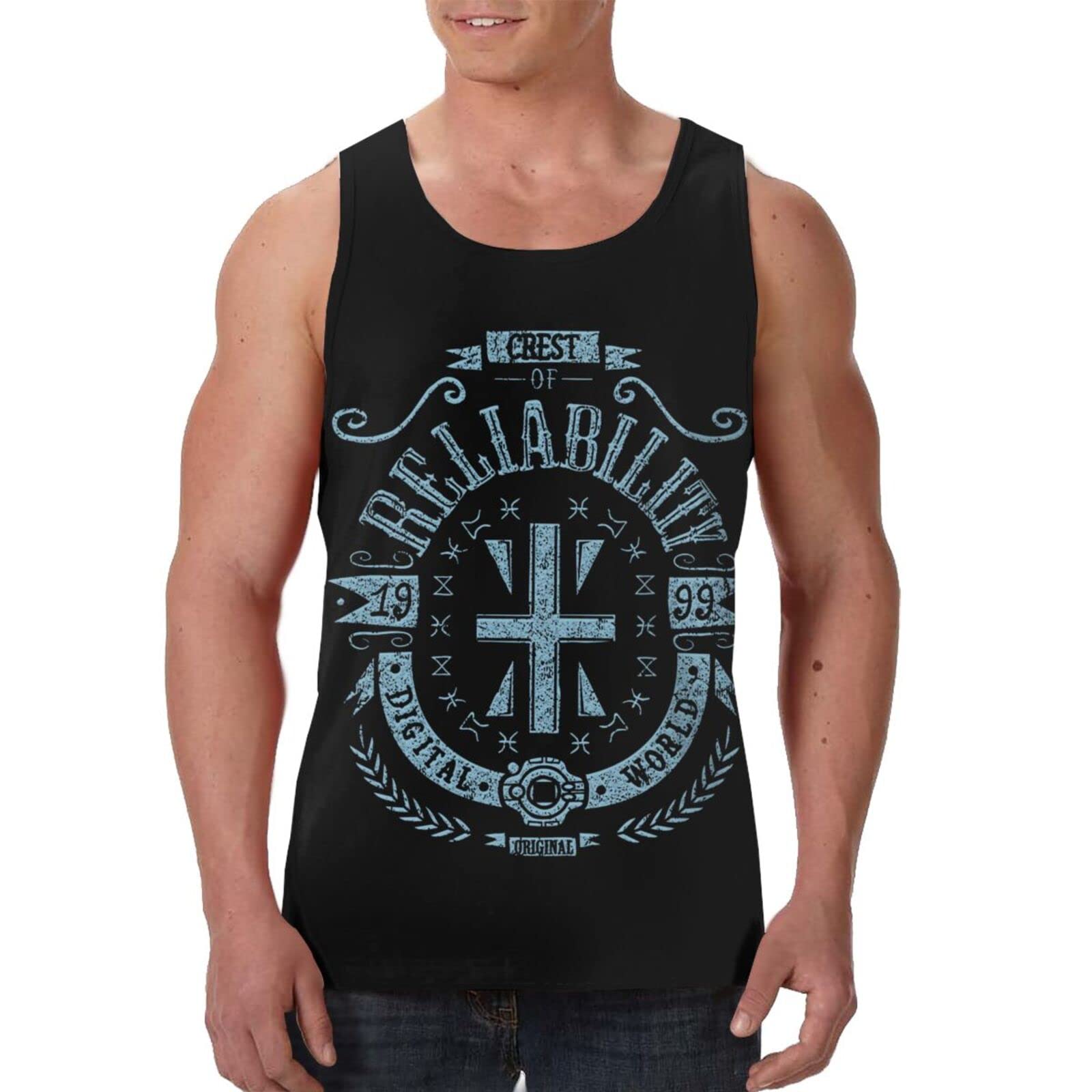 Digimon Anime Men's Tank Top - Breathable Round Neck Summer T-Shirt for Gym, Beach & Casual Wear