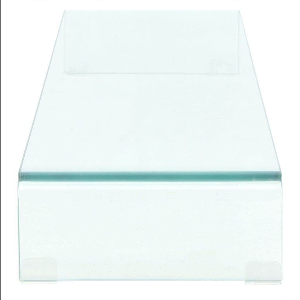 Premium Tempered Glass TV Stand & Monitor Riser - 43.3