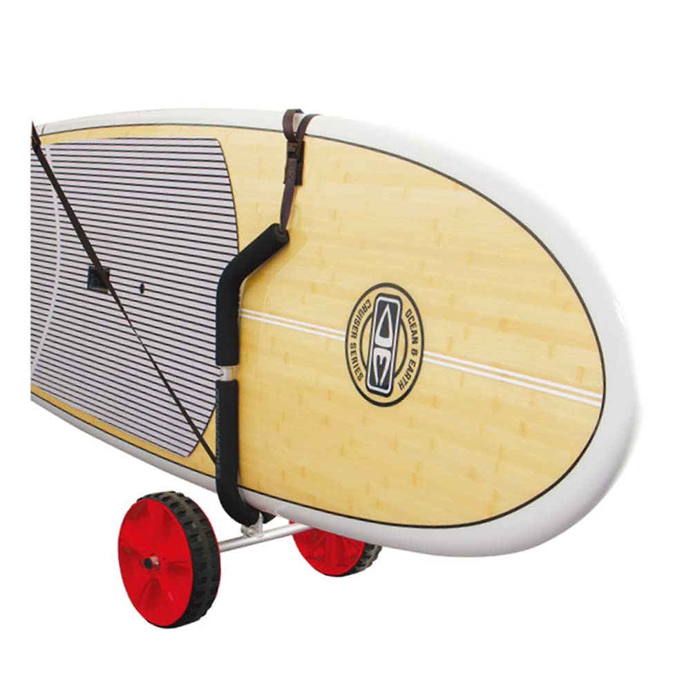 Ocean & Earth SUP/Longboard Trolley Board Rack - Heavy Duty Surfboard & Paddleboard Carrier for Easy Transport - Perfect for Beach, Surfing, and Water Sports Enthusiasts