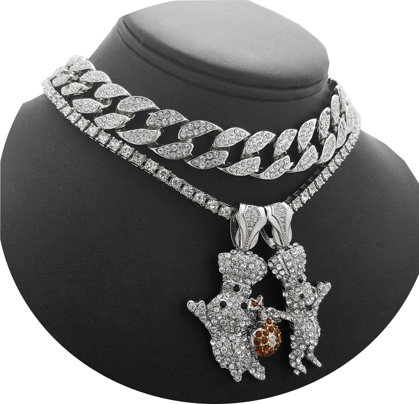 Men's Hip Hop 2 Doughboy Pendant & 18