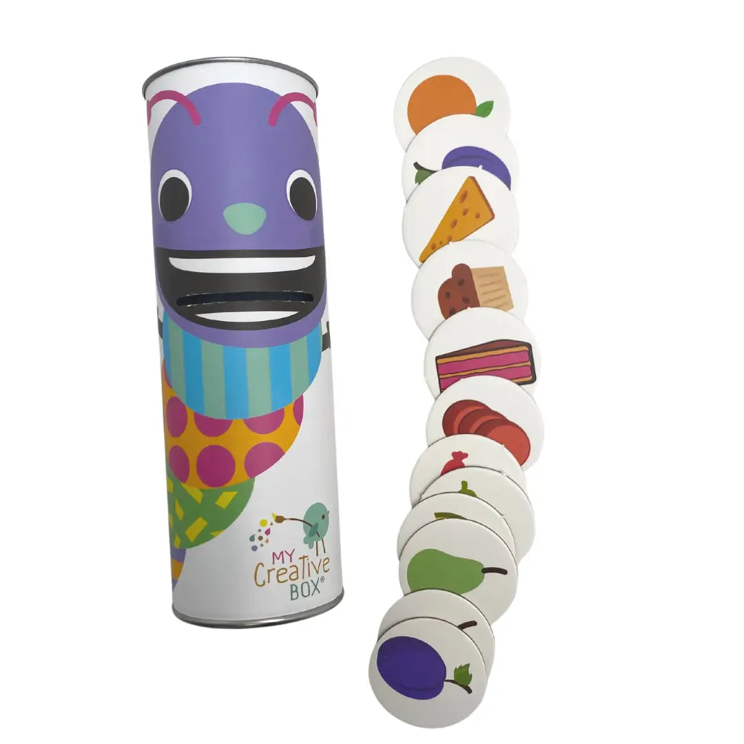 The Munching Caterpillar Story Chips Set - Educational Wooden Toy for Kids Learning & Storytelling - Perfect for Preschool Classroom & Family Game Night