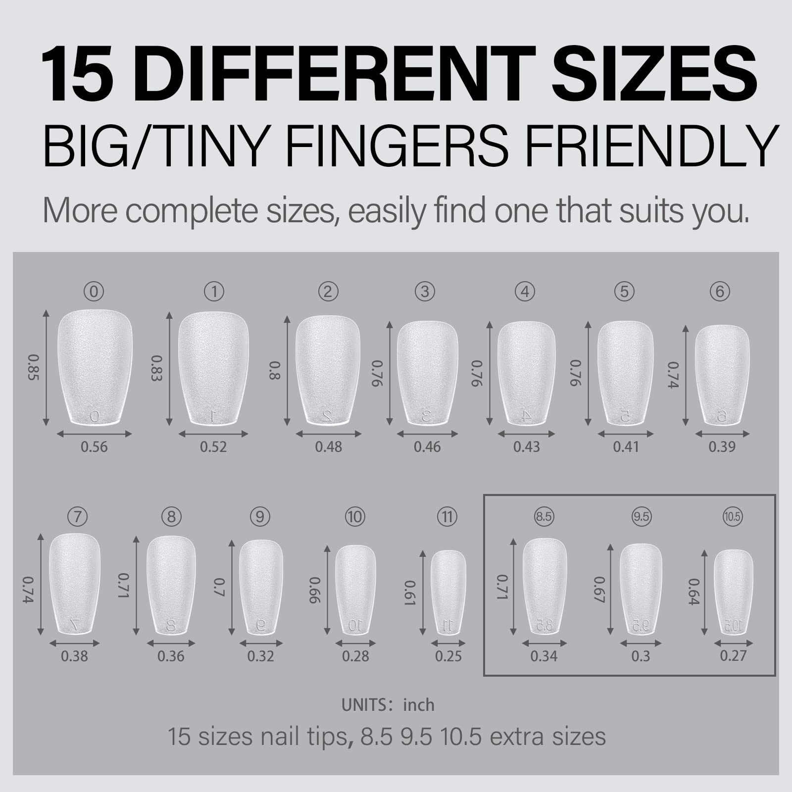 AILLSA Short Coffin Nail Tips with Nail Glue Bundle - 24pcs False Nails for Women, Natural Acrylic Nails, DIY Manicure Kit for Home & Salon Use | Perfect for Parties, Weddings, and Everyday Wear
