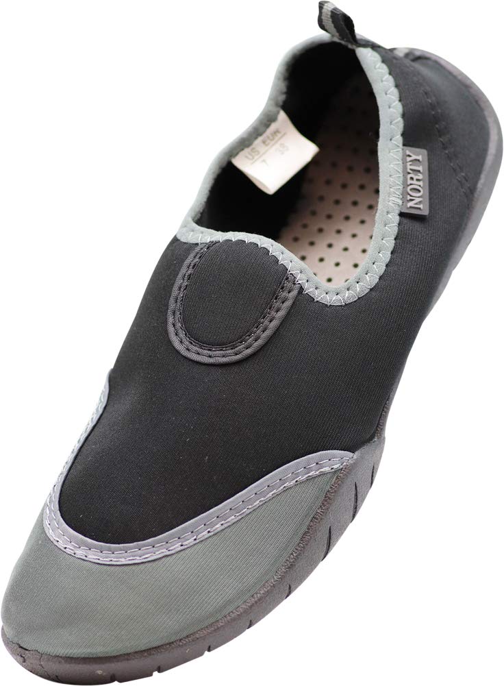 NORTY Men's Aqua Water Shoes - Lightweight Slip-On for Swimming, Beach, Surfing & Sports - Runs Small (Ideal for Pool, Beach Walks & Water Activities)