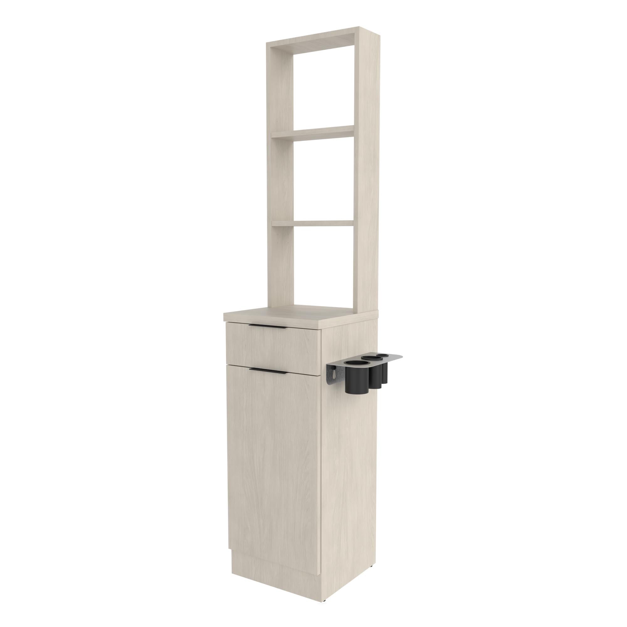 Finley Styling Tower with Framed Mirror - Adjustable Salon Hair Styling Station for Professional & Home Use - Perfect for Salons, Barbershops, and DIY Hair Styling at Home