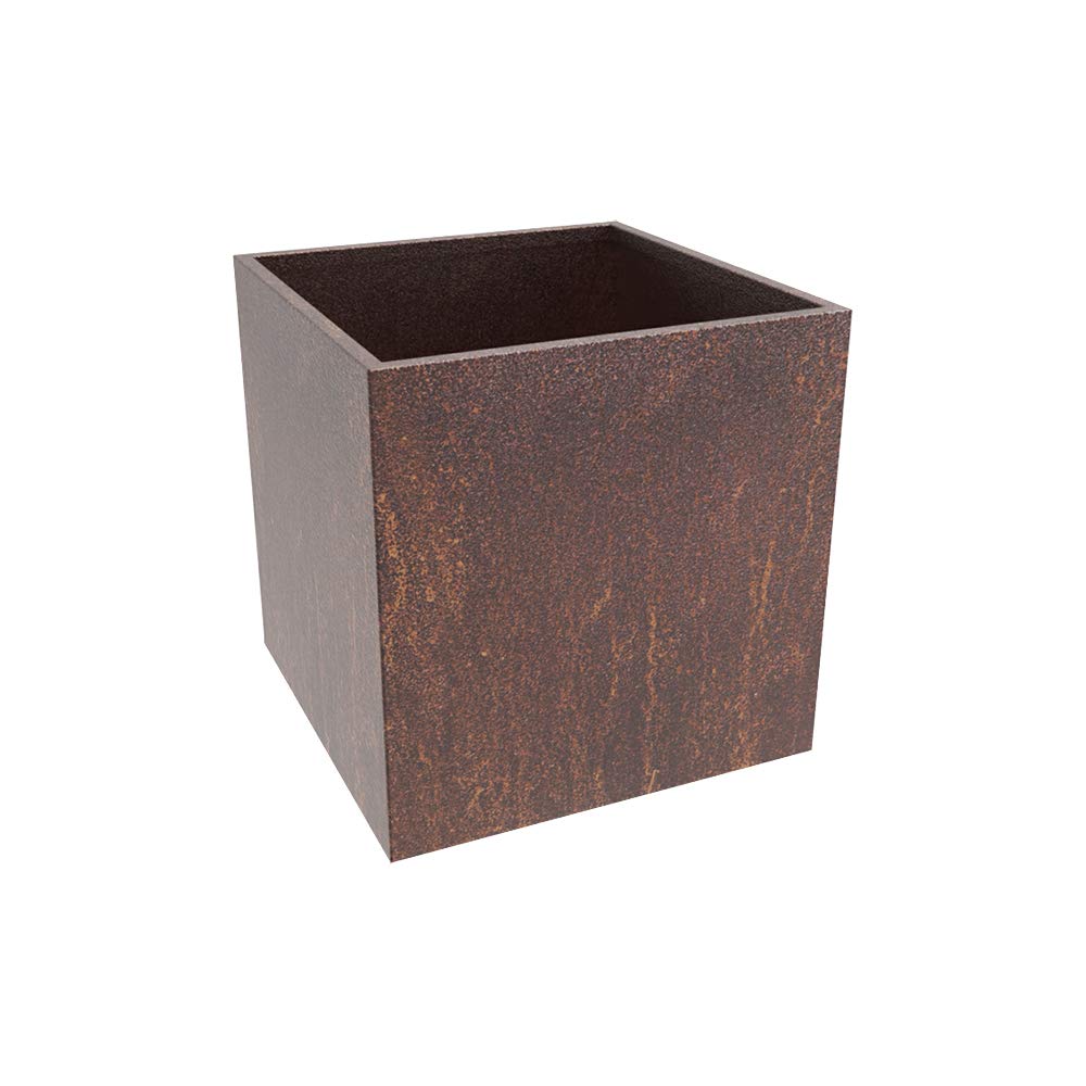 MK Designs Corten Steel Cube Planters - 18