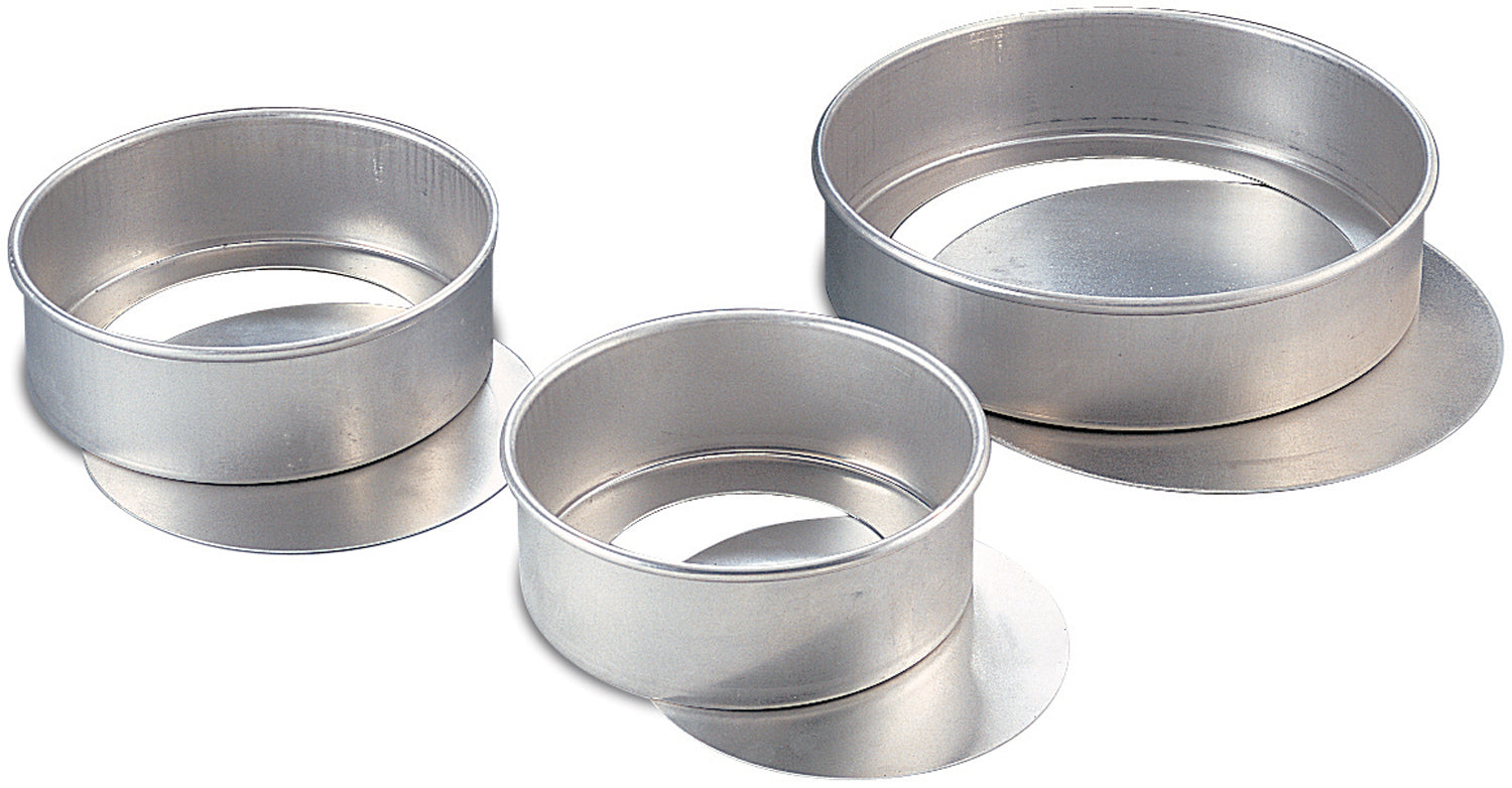 3 Inch Removable Bottom Cake Pan - Non-Stick Baking Pan for Cheesecake, Tarts & Pies - Perfect for Home Bakers & Professional Chefs
