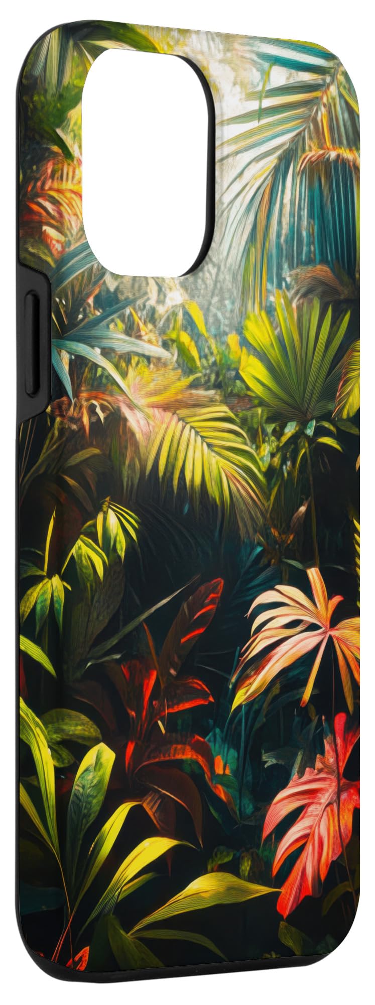 iPhone 12 Pro Max Case - Tropical Forest Camo Design with Greenery Palm Pattern | Durable Protective Cover for Outdoor Adventures, Travel & Daily Use