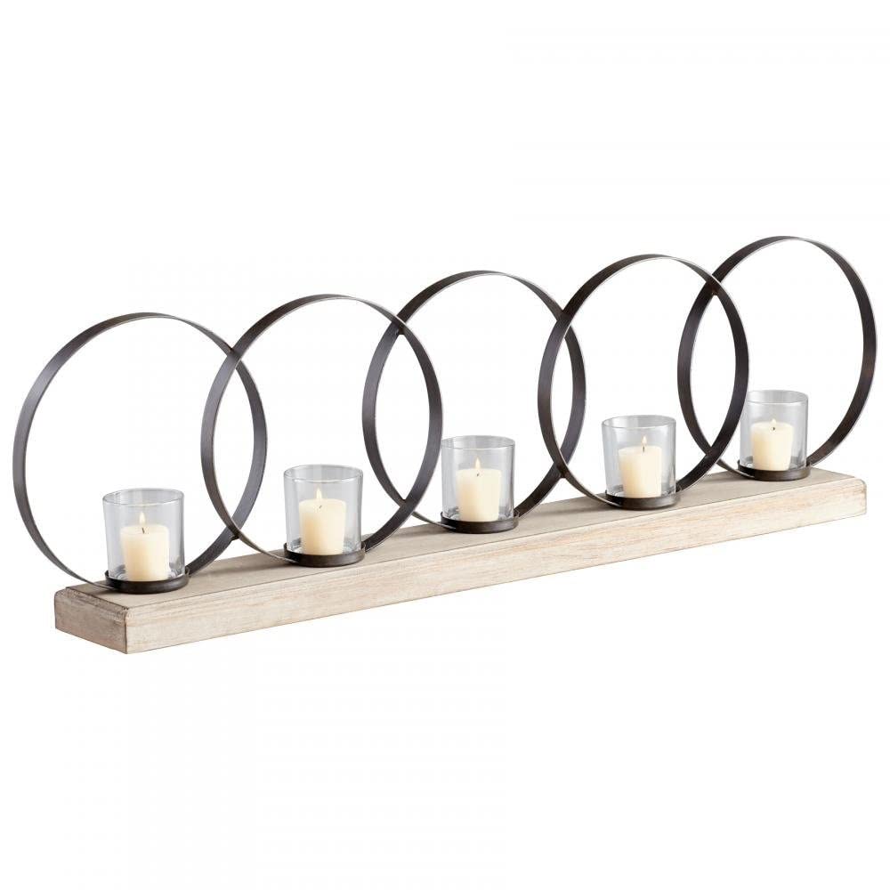 Cyan Design 05085 Ohhh Five Modern Glass Candle Holder - Elegant Home Decor for Dining Table, Wedding Centerpiece & Romantic Ambiance