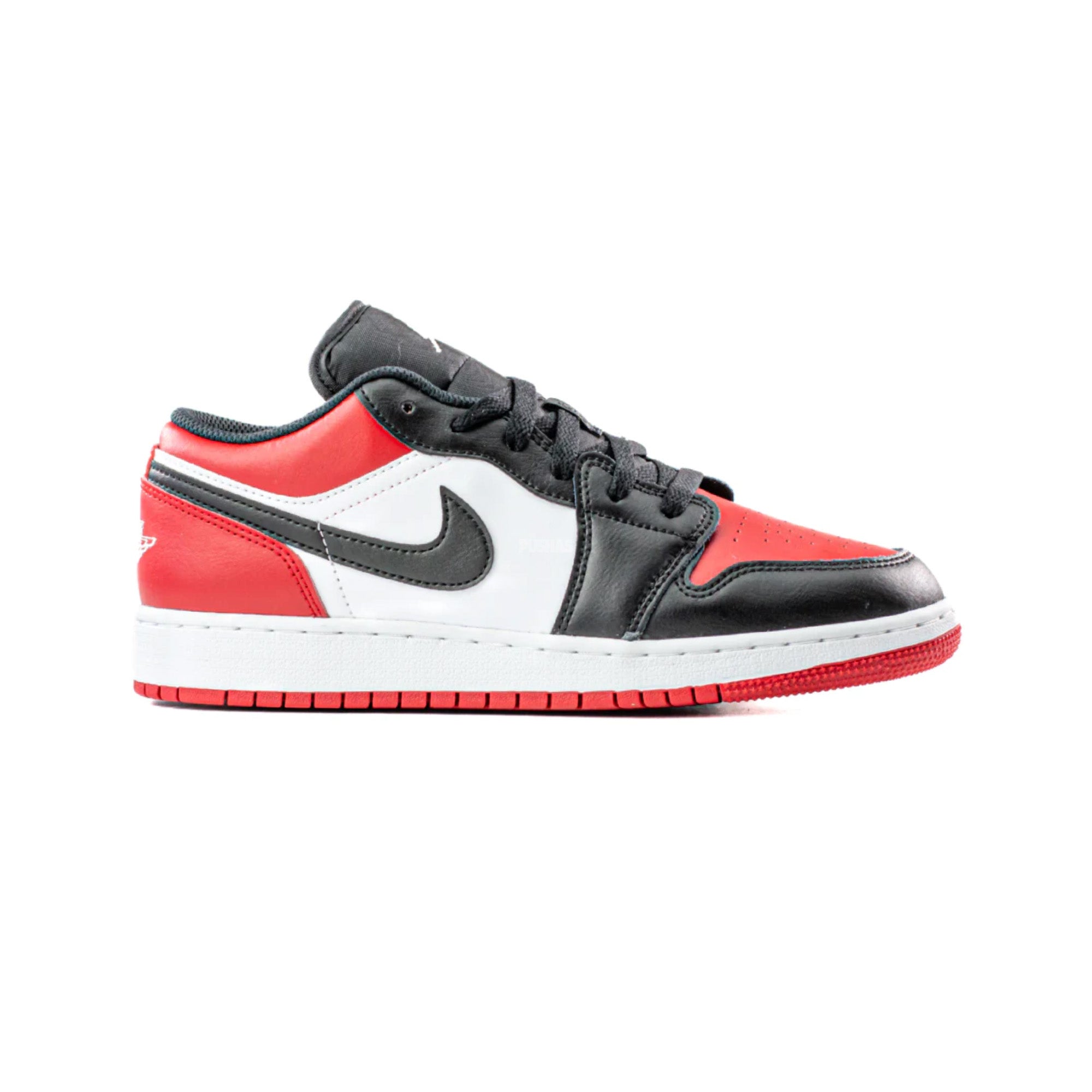 Air Jordan 1 Low 'Bred Toe' GS Sneakers (2021) - Women's Basketball Shoes for Casual Wear & Street Fashion