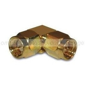 Amphenol SMA Male to SMA Male Right Angle Adapter - RF Coaxial Connector for Antennas, Radios & Wireless Networks