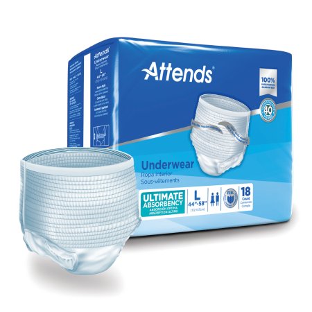 Attends® Advanced Unisex Adult Absorbent Underwear - Heavy Absorbency with Tear Away Seams (Sizes APP0710-APP0740) | Ideal for Incontinence Protection, Post-Surgery Care & Overnight Use