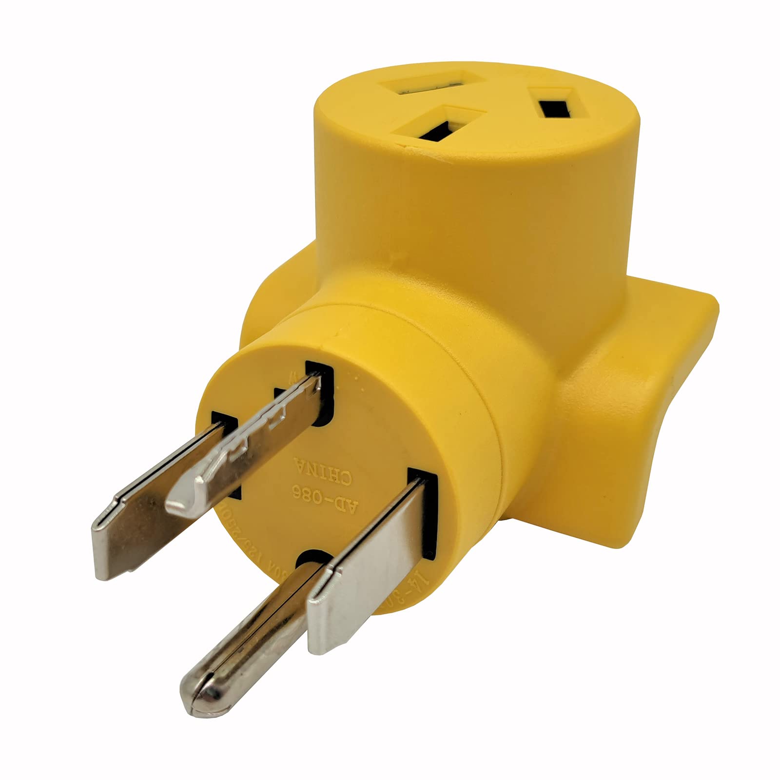 Parkworld 63173 Oven Adapter NEMA 14-30P to 10-50R 30 Amp 250 Volt Compact Power Converter - Perfect for RV, Dryer & Electric Vehicle Charging