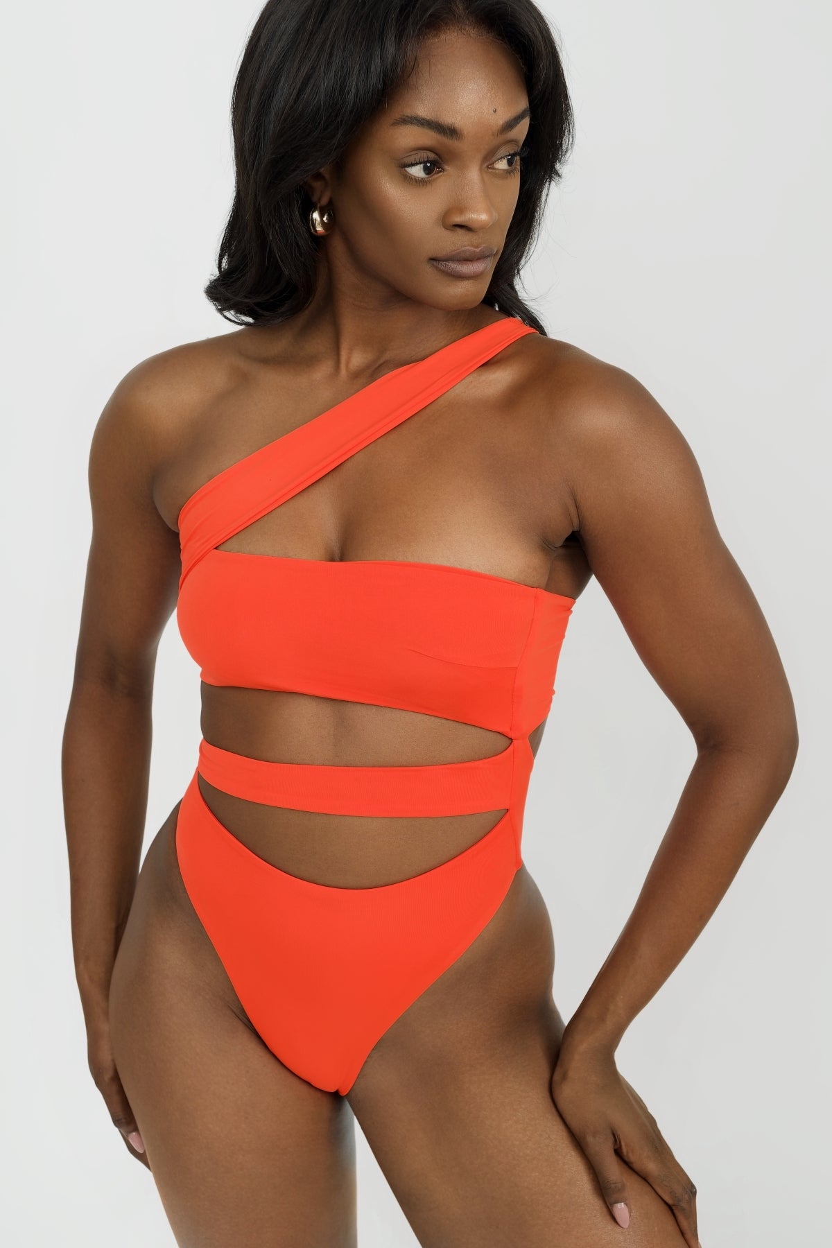Paloma One Piece Swimsuit - Sexy Mango Print Women's Bathing Suit for Beach, Pool & Summer Vacations