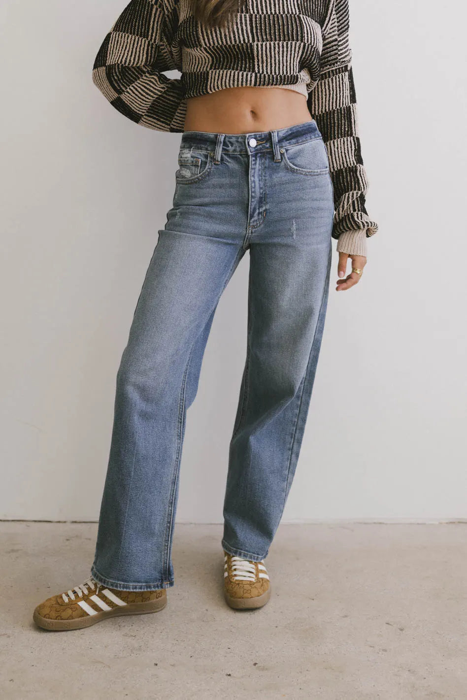 Ascott Straight Leg Jeans for Women - High Waist Stretch Denim Pants (Final Sale) | Perfect for Casual Wear, Office & Weekend Outfits