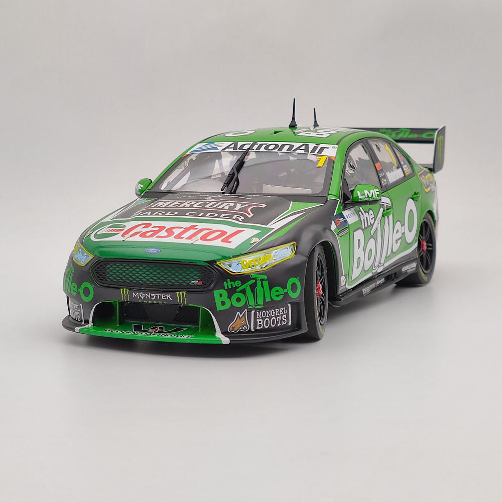1/18 Scale Apex Ford FG X Falcon The Bottle O Racing #1 Mark Winterbottom 2016 AD81417 Diecast Model Car - Limited Edition Collectible for Display & Racing Enthusiasts