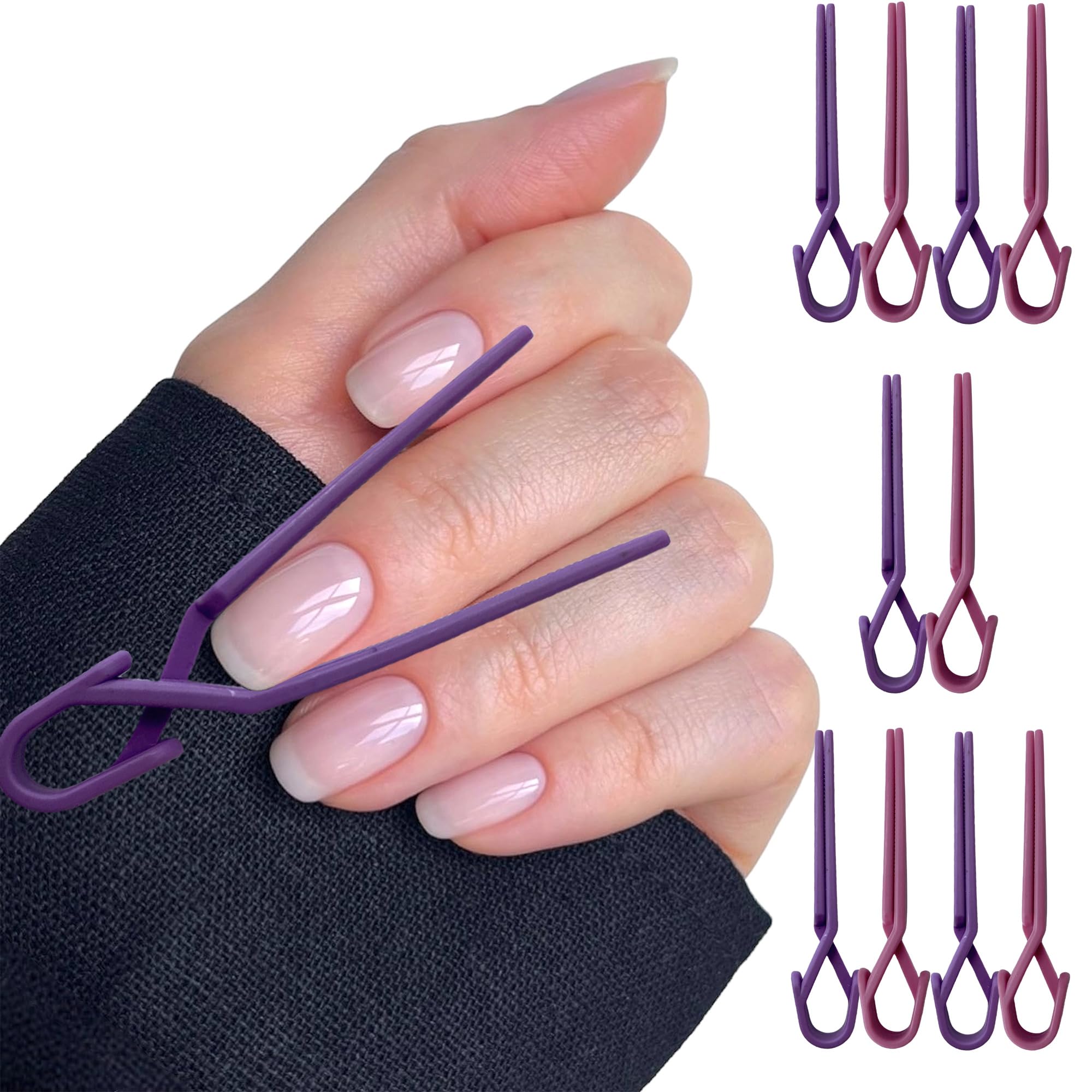 10pcs Nail Art Clip Protector - Easy DIY Nail Polish Guard for Finger Painting at Home