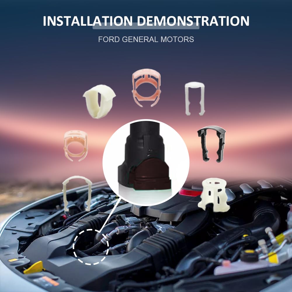 Fuel Line Clips & Transmission Line Clips Replacement Kit - 3/8
