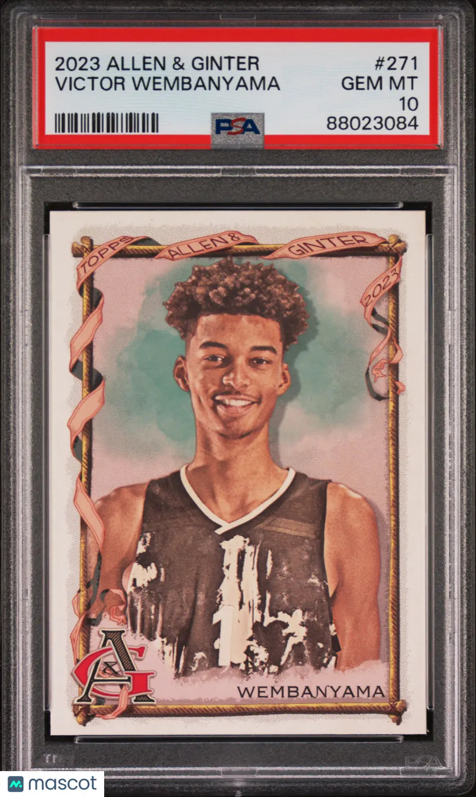 2023 Topps Allen & Ginter Victor Wembanyama Rookie Card PSA 10 Gem Mint - Rare Basketball Collectible for Sports Memorabilia & Investment