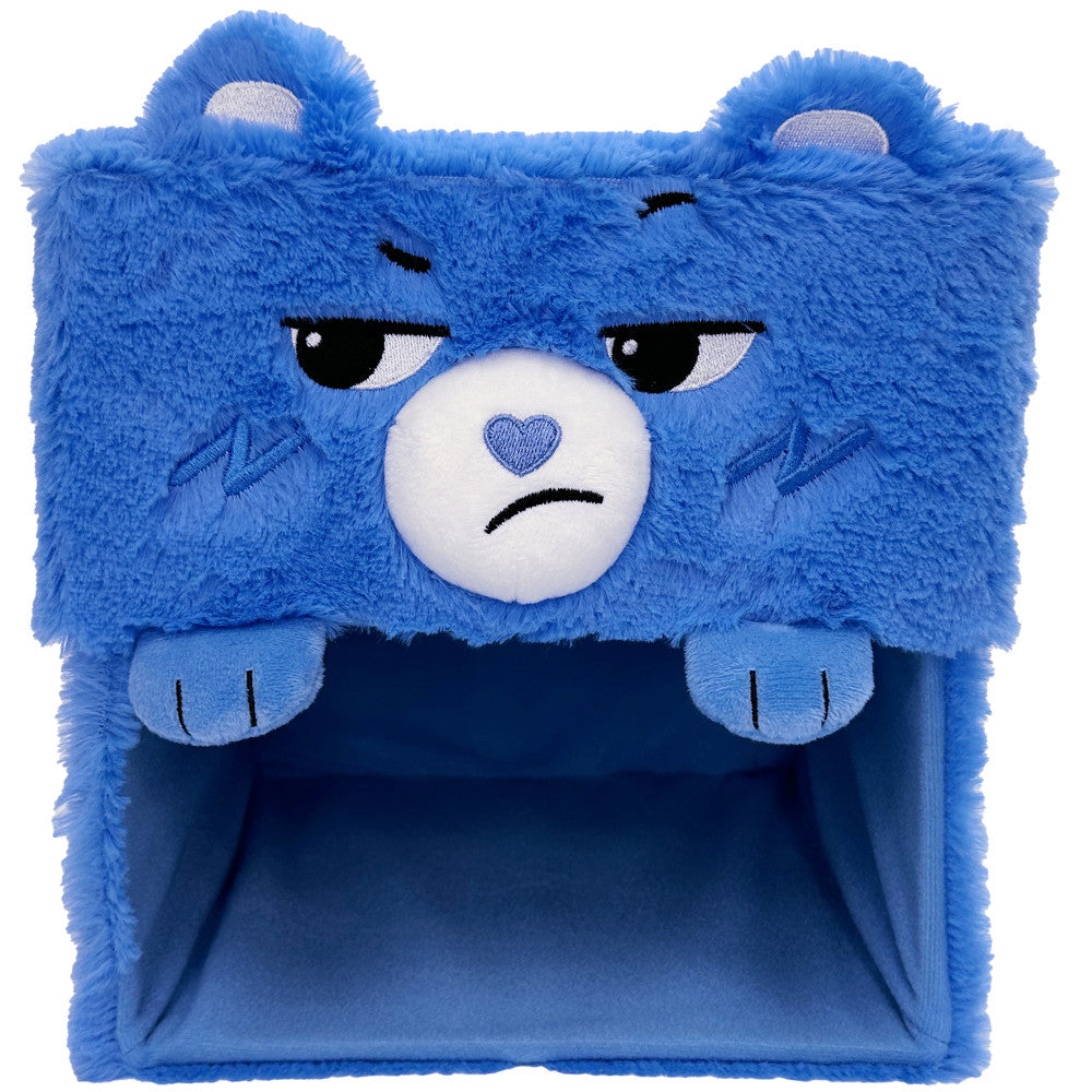 Care Bears Grumpy Bear Themed Storage Bin - 8-Inch Blue Plastic Organizer for Kids' Room, Toys & Nursery Decor | Perfect for Playroom, Bedroom & Closet Organization