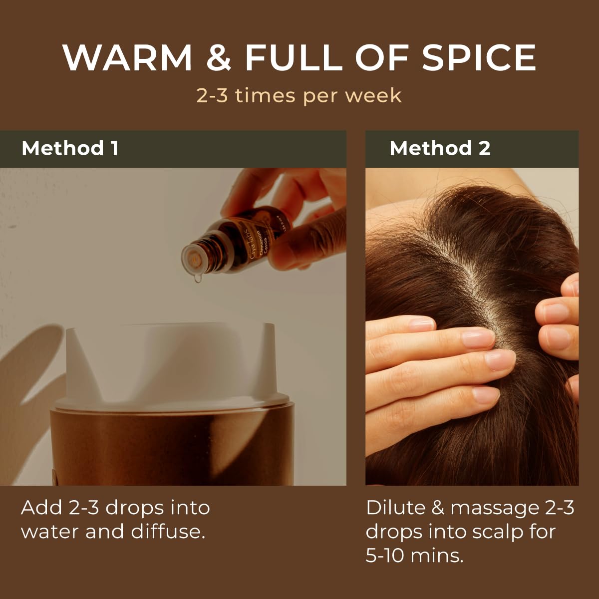 Gya Labs 100% Pure Natural Cinnamon Cassia Essential Oil - 0.34 Fl Oz for Hair Care, Skin Care, Aromatherapy Diffuser, DIY Recipes & Candle Making - Perfect for Relaxation, Spa Days & Home Fragrance