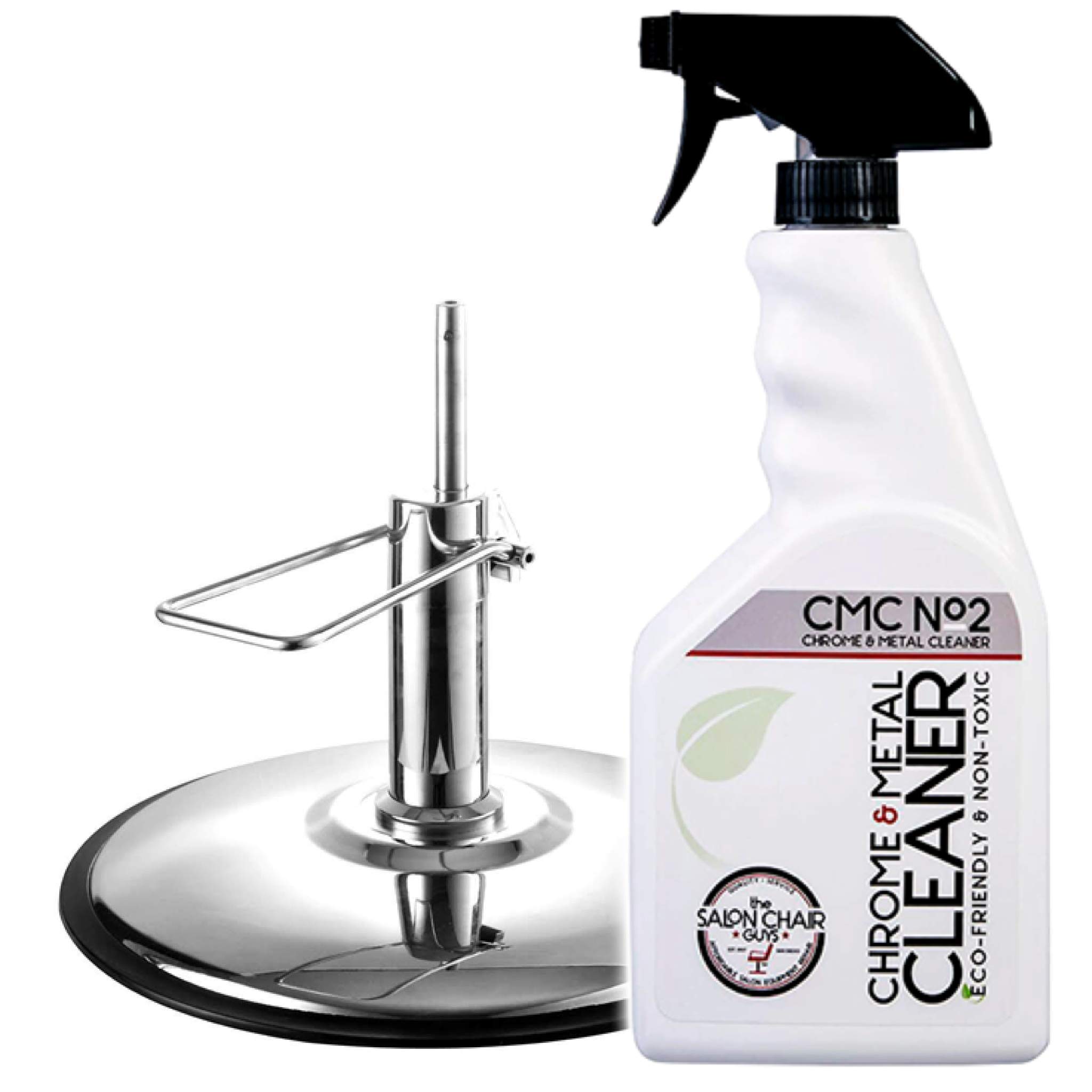 Professional Chrome & Metal Cleaner for Salon & Barber Chairs - 24oz Heavy Duty Polish for Shiny, Rust-Free Surfaces - Perfect for Salon Equipment, Automotive Trim & Home Fixtures