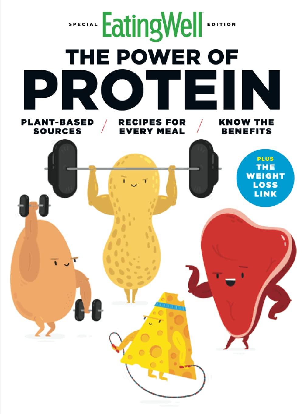 EatingWell The Power of Protein - High Protein Snacks & Meals for Weight Loss & Muscle Building | Healthy Nutrition for Fitness, Workouts & Active Lifestyle