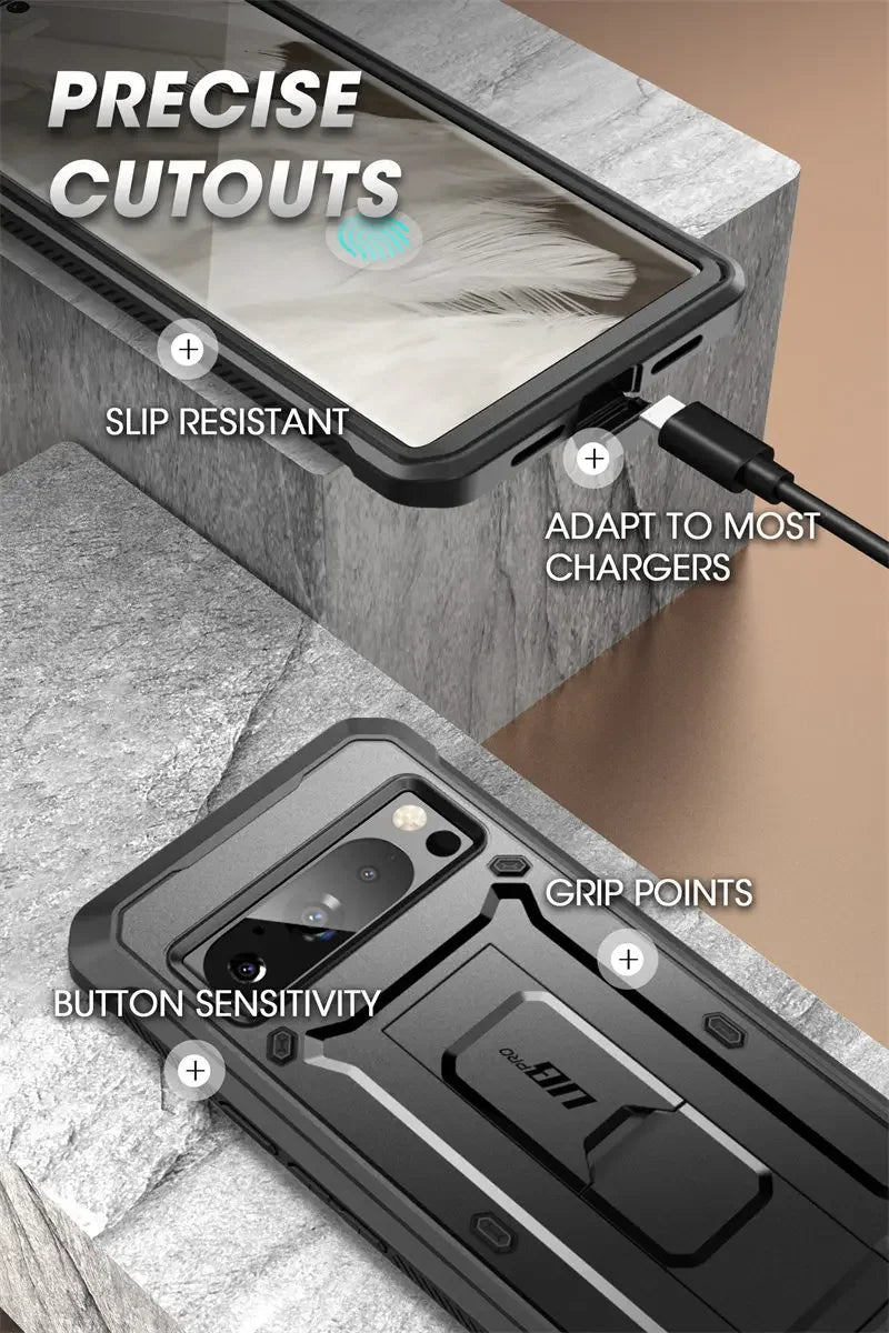SUPCASE UB Pro Rugged Case for Google Pixel 8 Pro - Shockproof Full Body Protection for Outdoor, Work & Daily Use