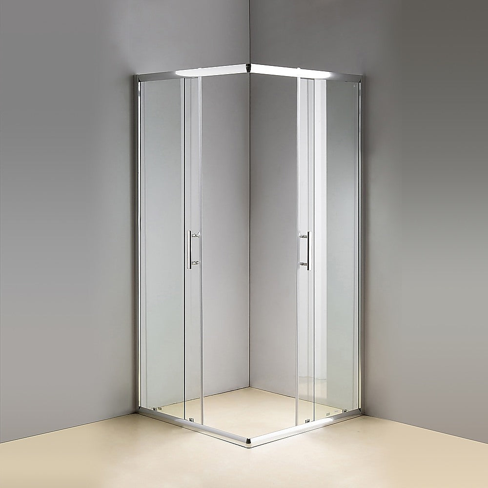 Della Francesca 1000 x 900mm Sliding Door Tempered Glass Shower Screen - Nano Coating, Safety Glass for Bathroom - Perfect for Modern Homes & Spa-Like Showers