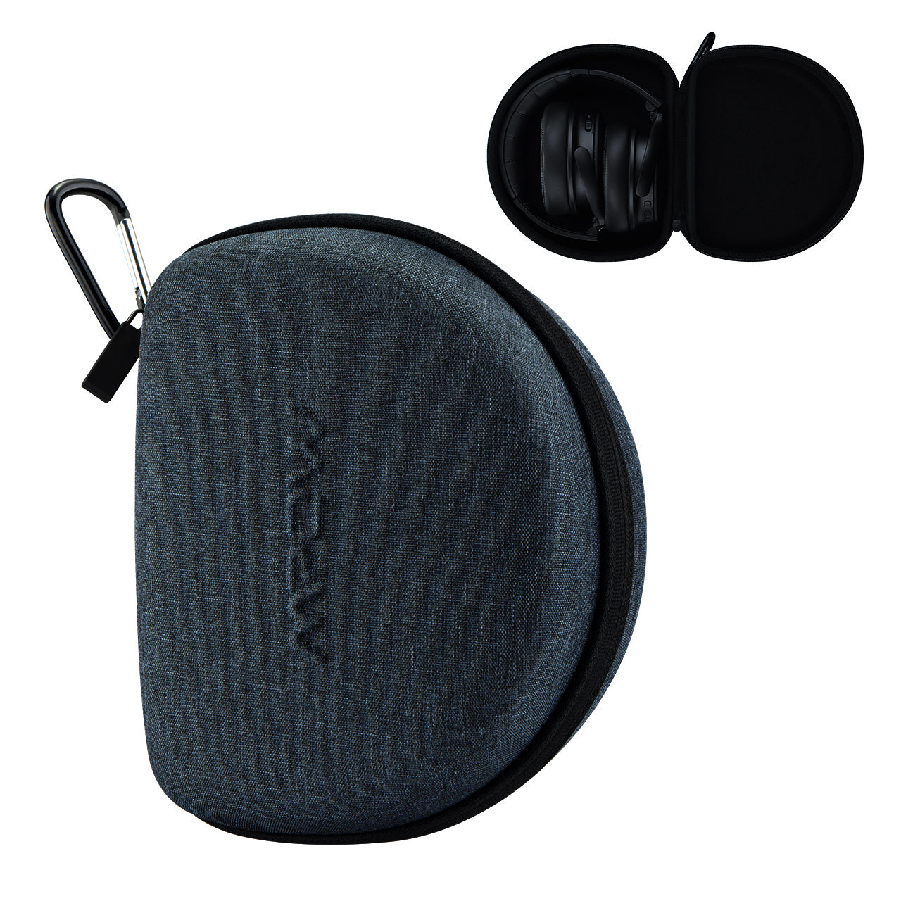 Mpow Foldable Headphone Storage Bag - Protective Travel Pouch for Headphones (Black) - Perfect for Travel, Gym & Daily Headphone Protection