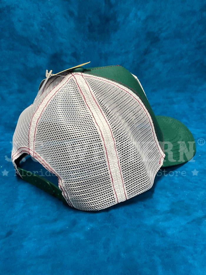 Larry Mahan MCBCLABA La Bandera Mesh Back Baseball Cap - Green for Outdoor Sports & Casual Wear