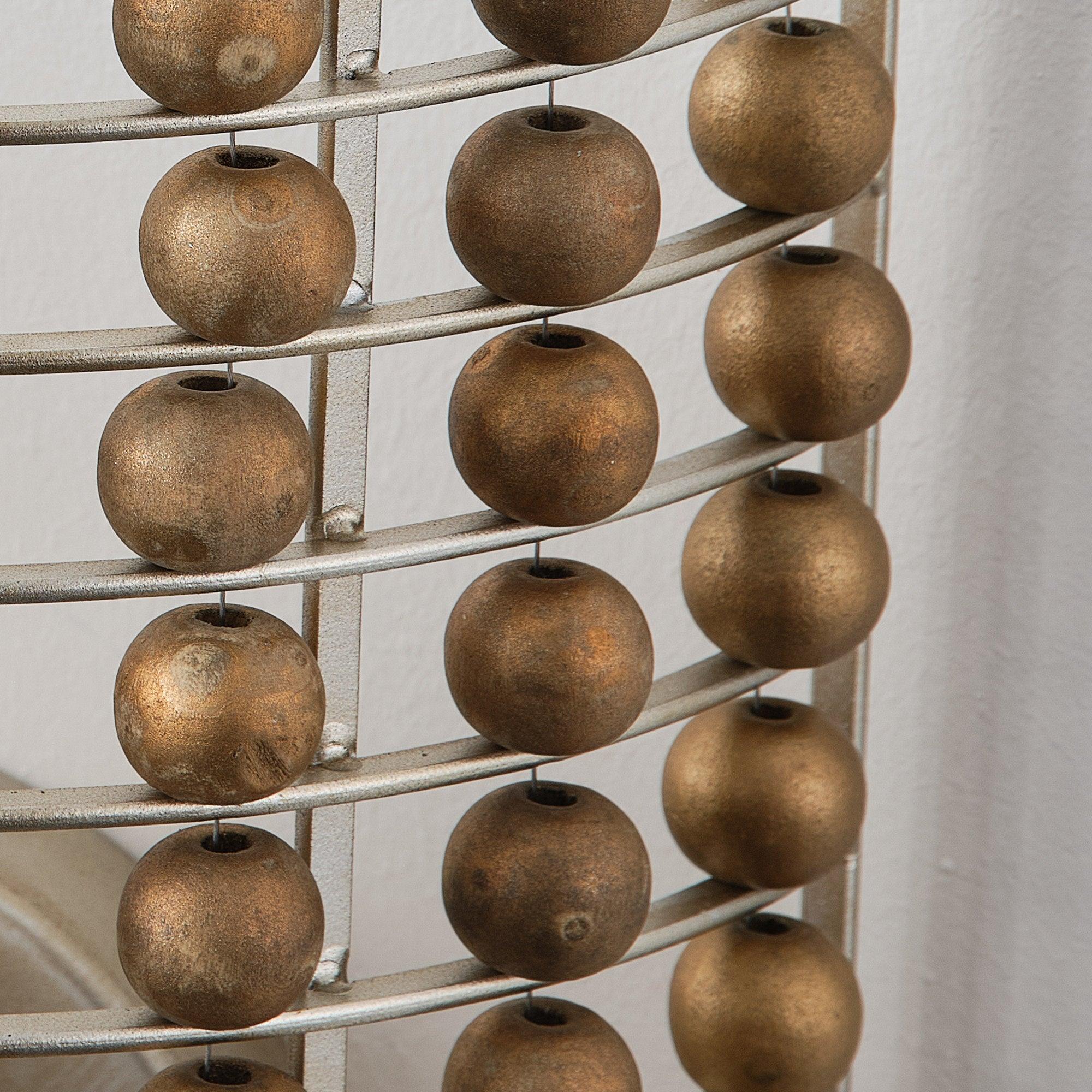Modern Wooden Beads Wall Sconce Light Fixture - Handcrafted Boho Home Decor for Bedroom, Living Room & Hallway Lighting