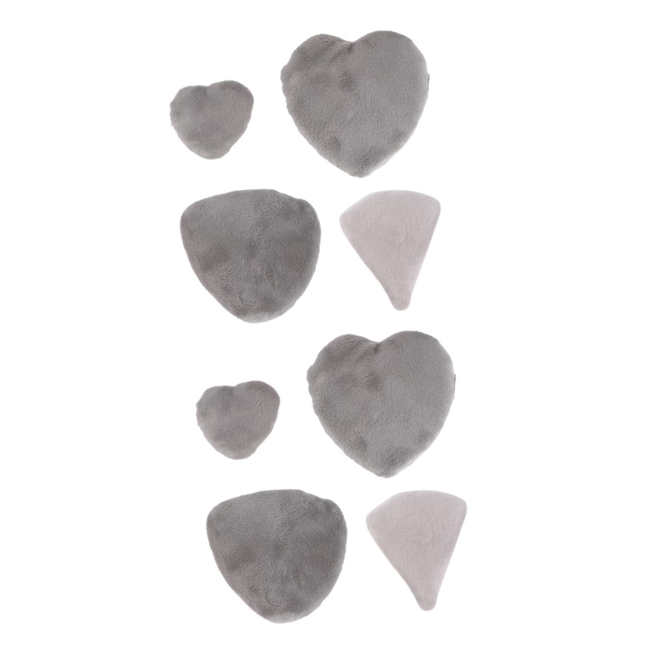 8-Piece Heart-Shaped Powder Puff Set - Soft Pure Cotton Makeup Puffs for Foundation & Face Powder - Ideal for Travel, Touch-Ups & Professional Makeup Application
