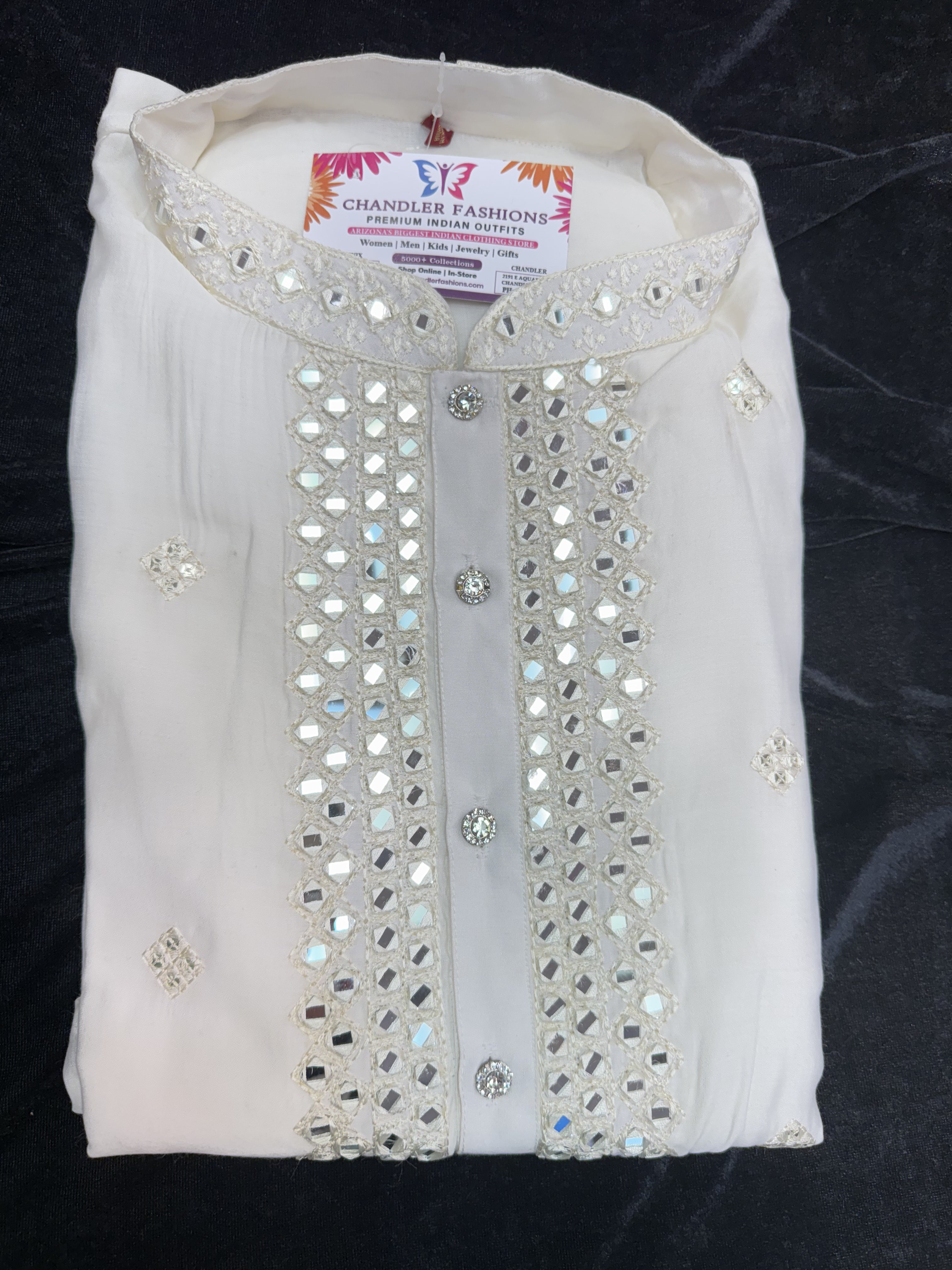 Elegant Cream Silk Kurta for Men with Exquisite Embroidery - Perfect for Weddings, Festivals & Special Occasions