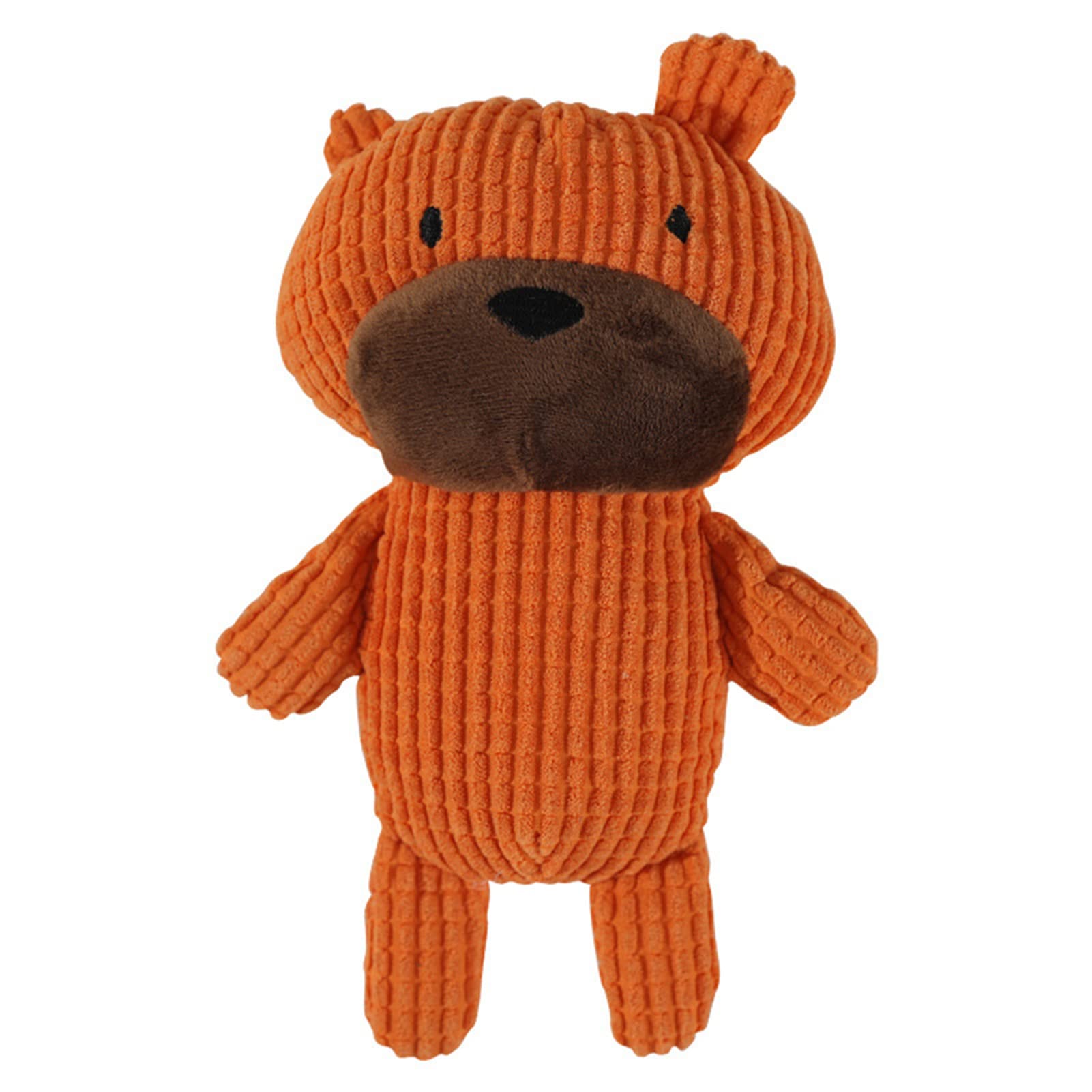 Durable Chew-Resistant Plush Dog Toy with Sound - Cartoon Bear Shape 24x14cm for Teeth Cleaning & Stress Relief - Perfect for Aggressive Chewers & Playtime Fun