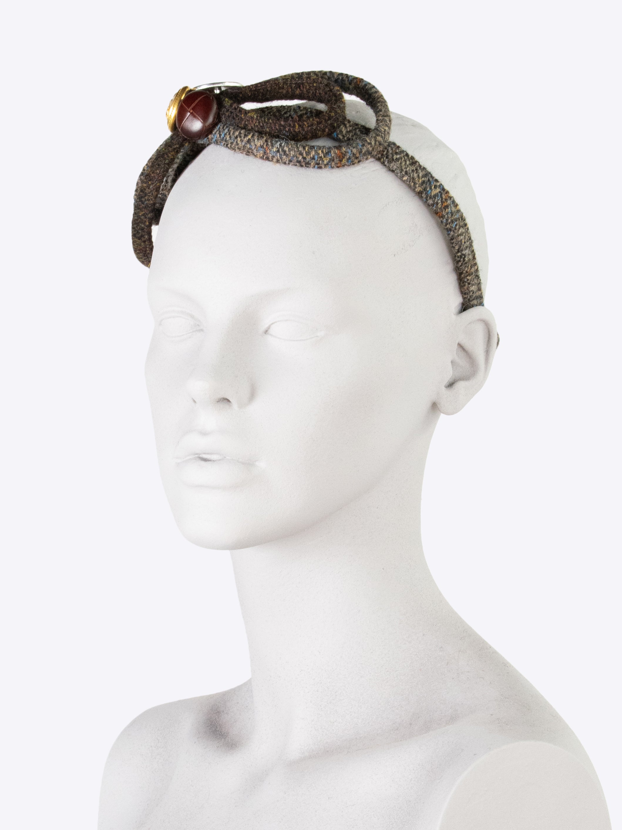 Figure 8 Headband for Women - Soft Stretchy Hair Band in Chocolate Brown & Sage Green Colors | Perfect for Yoga, Workouts, and Everyday Wear