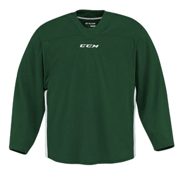 CCM Quicklite 6000 Dark Green & White Hockey Practice Jersey - Lightweight Performance Hockey Shirt for Training & Games - Perfect for Ice Hockey, Street Hockey & Team Sports