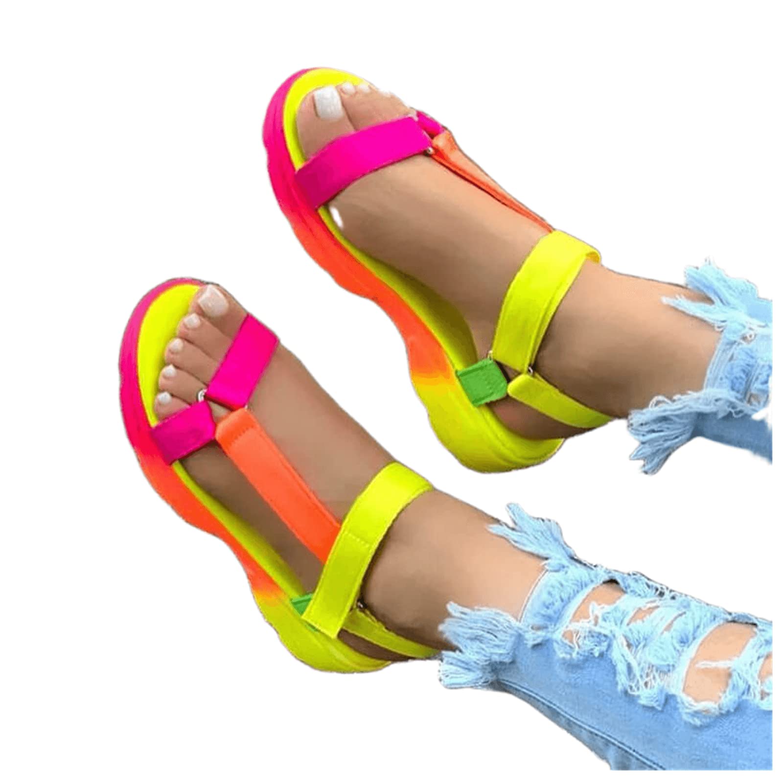 Lausiuoe Women's Waterproof Hiking Sandals - Wide Width Comfortable Walking Shoes for Beach, Sports & Outdoor Activities | Ideal for Hiking, Swimming & Water Sports