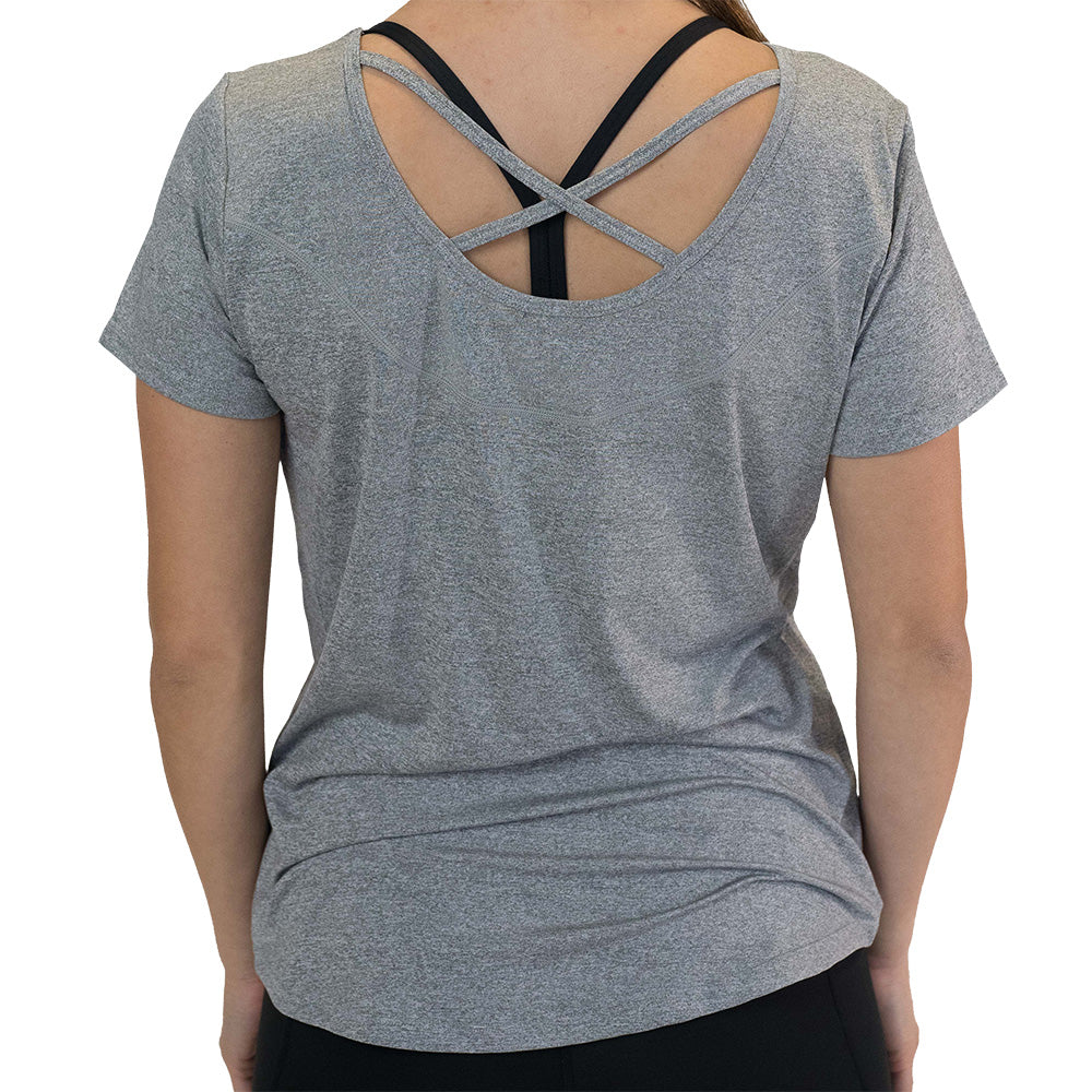 High-Performance Tee Shirt for Men & Women - Soft Heather Grey Cotton Blend - Perfect for Workouts, Casual Wear & Everyday Comfort
