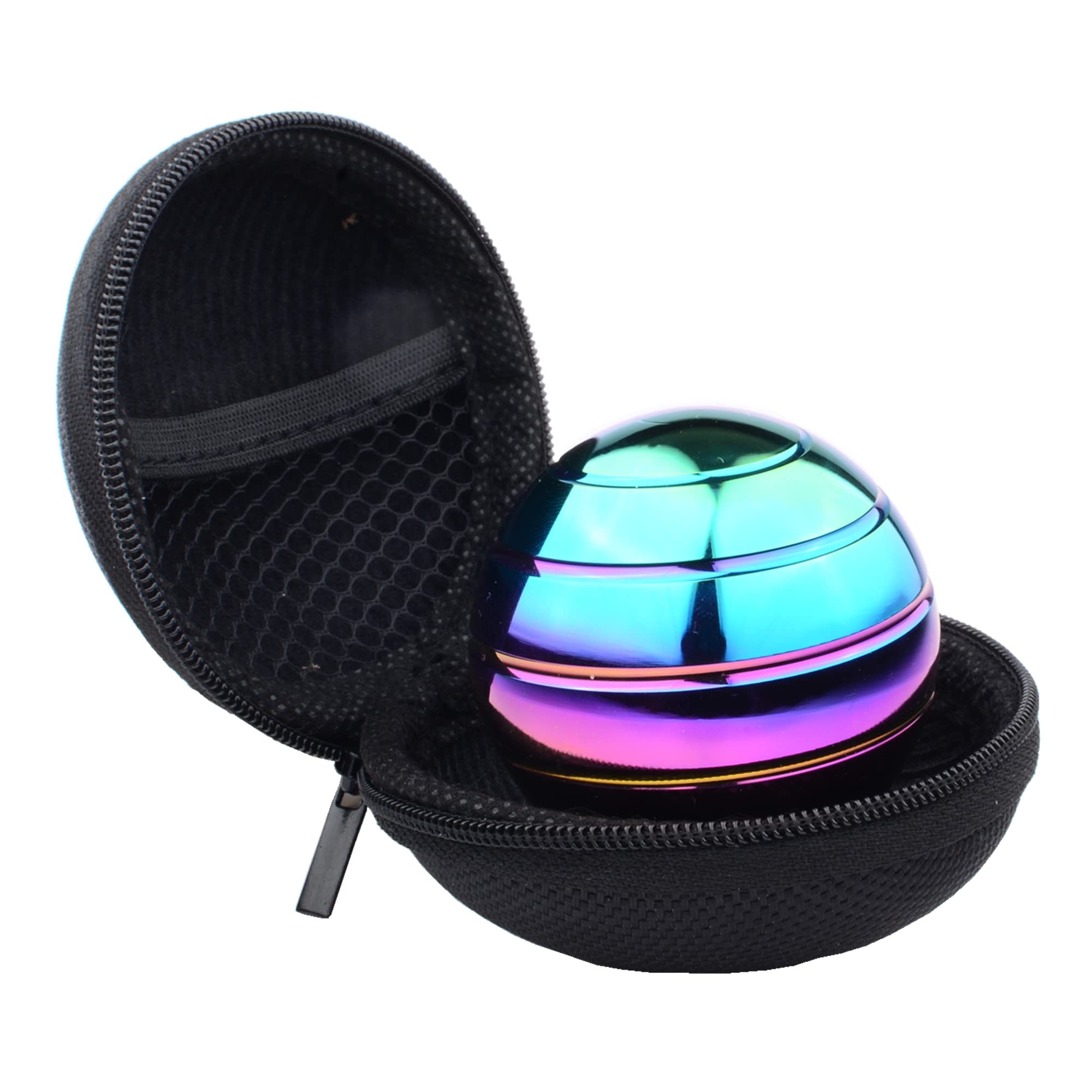 Kinetic Desk Toys - Full Body Optical Illusion Spinner Ball with Storage Bag | Large Long-Spinning Top for Stress Relief & Focus | Perfect for Office, Classroom, Parties & Holiday Gifts | Fun Fidget Toy for Adults & Kids