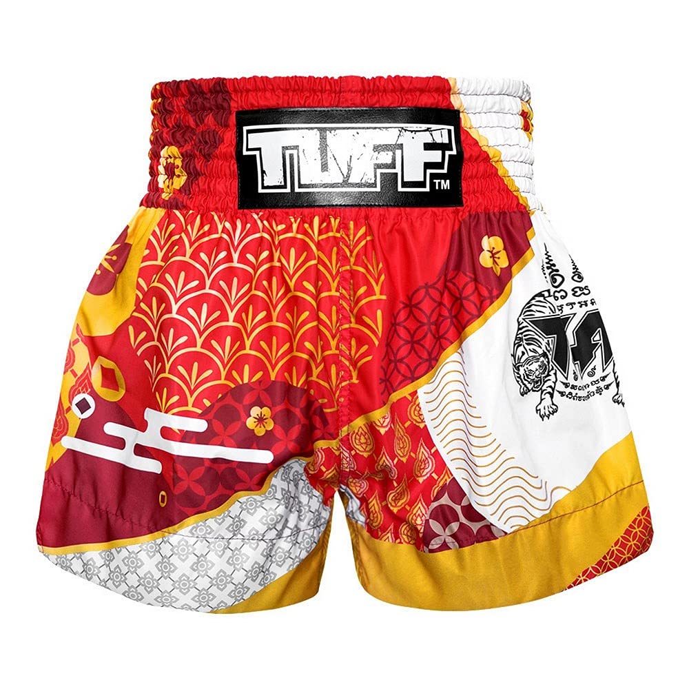 Premium Tuff Sport Muay Thai Shorts - Authentic Thai Boxing Shorts for MMA, Kickboxing & Intense Workouts | Ideal for Training, Competition & Martial Arts Practice