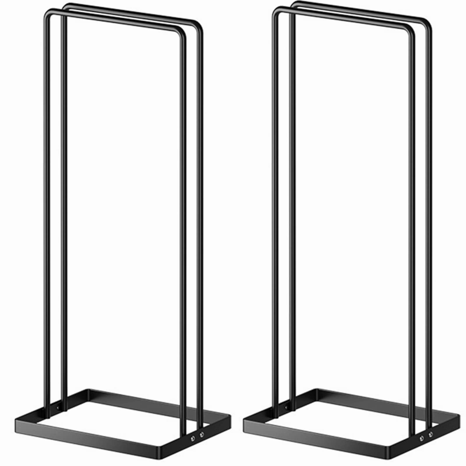 2-Pack Hanger Stacker Organizer - Space-Saving Closet & Laundry Room Storage for Coat, Wire, and Velvet Pants Hangers - Sturdy Hanger Rack Stand Caddy for Adults & Kids - Perfect for Small Spaces and Closet Organization