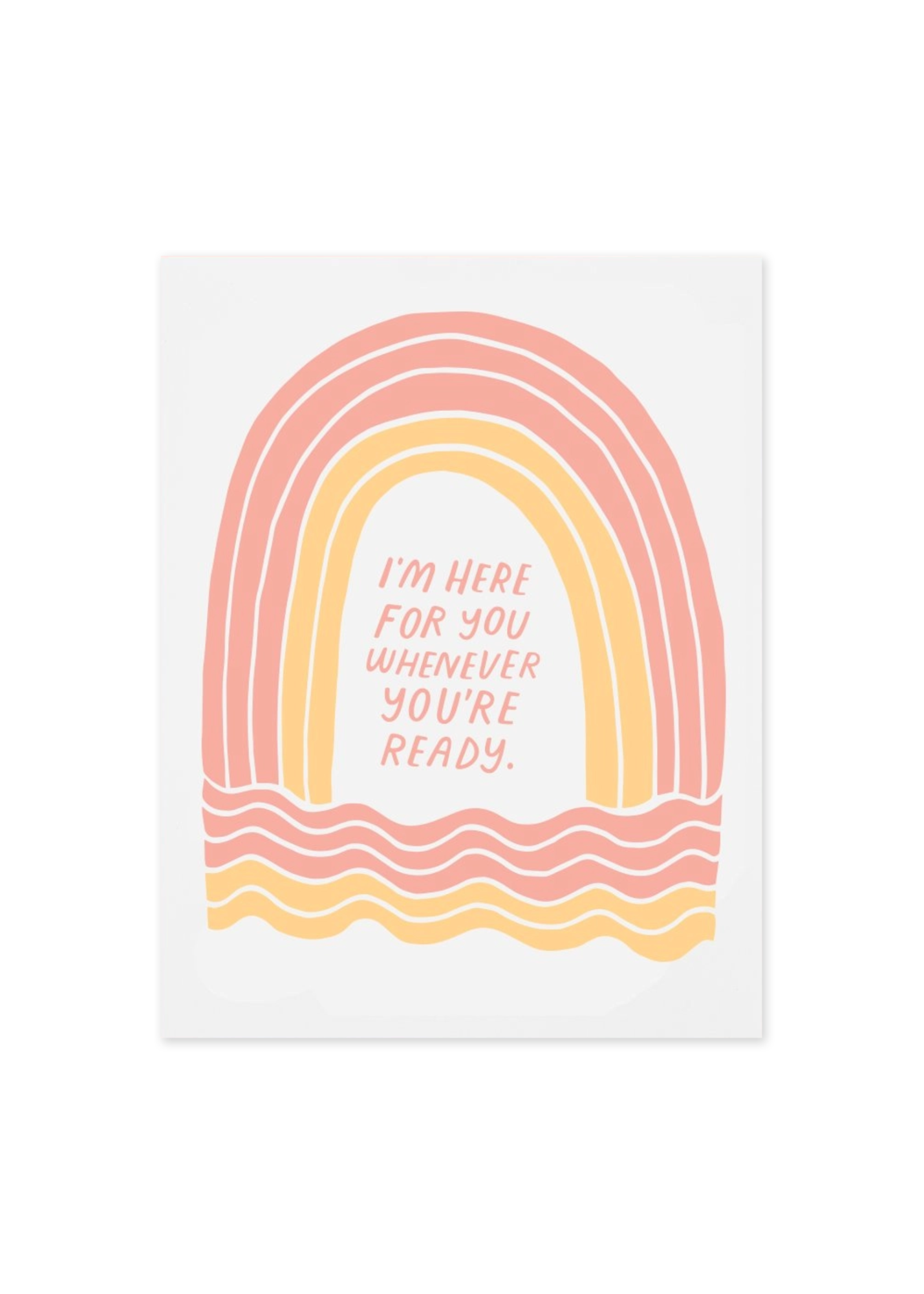 Here For You Greeting Card - Thoughtful Blank Inside Card for All Occasions - Perfect for Birthdays, Anniversaries, Thank You & Encouragement