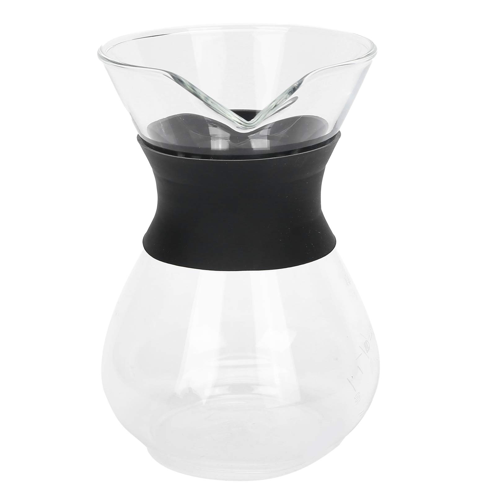 Yosoo Glass Coffee Pot with Stainless Steel Filter - Drip Coffee Maker for Home & Office Brewing
