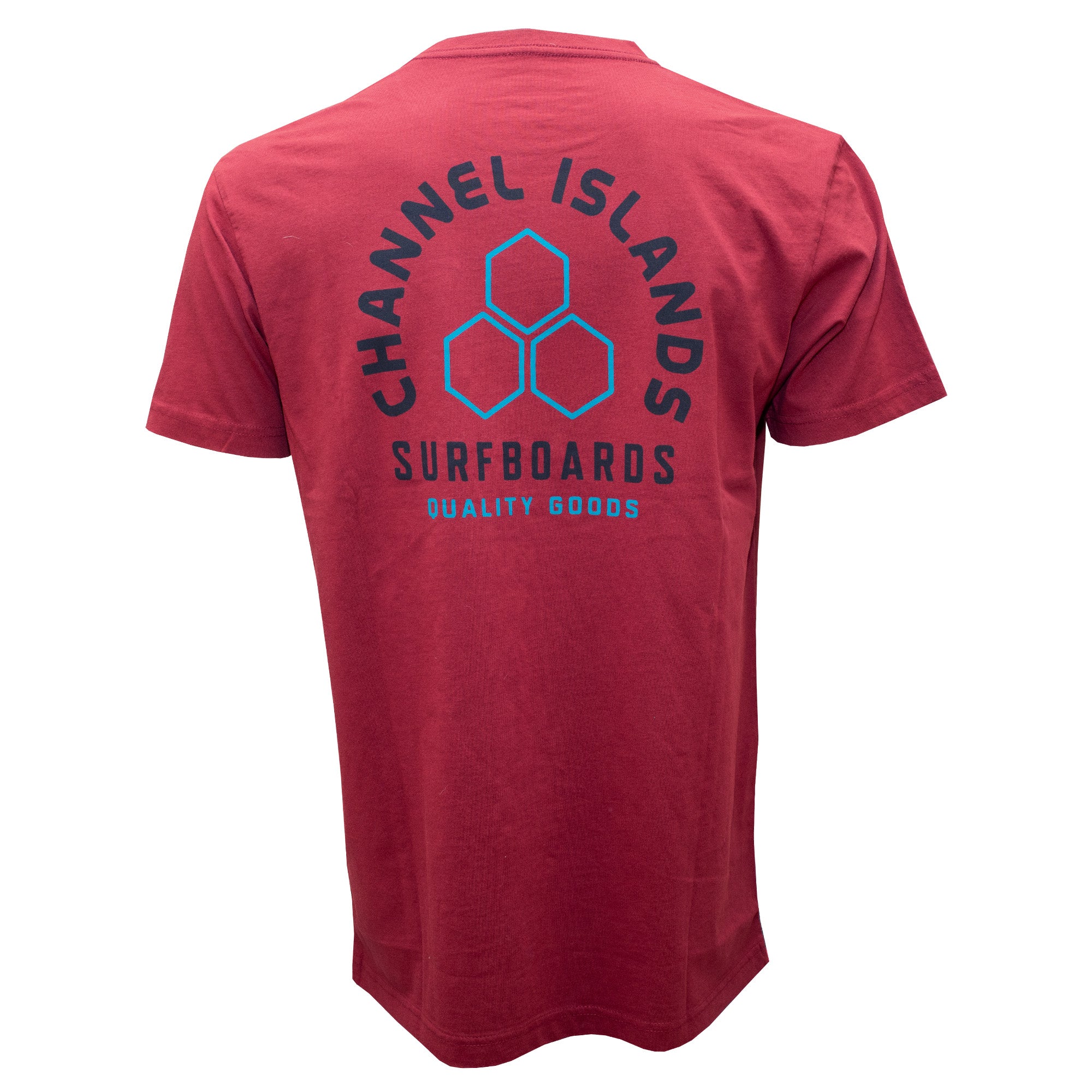 Channel Islands Horseshoe Men's Short Sleeve T-Shirt - Soft Cotton Crewneck Tee for Casual Wear & Summer Outfits (Maroon)