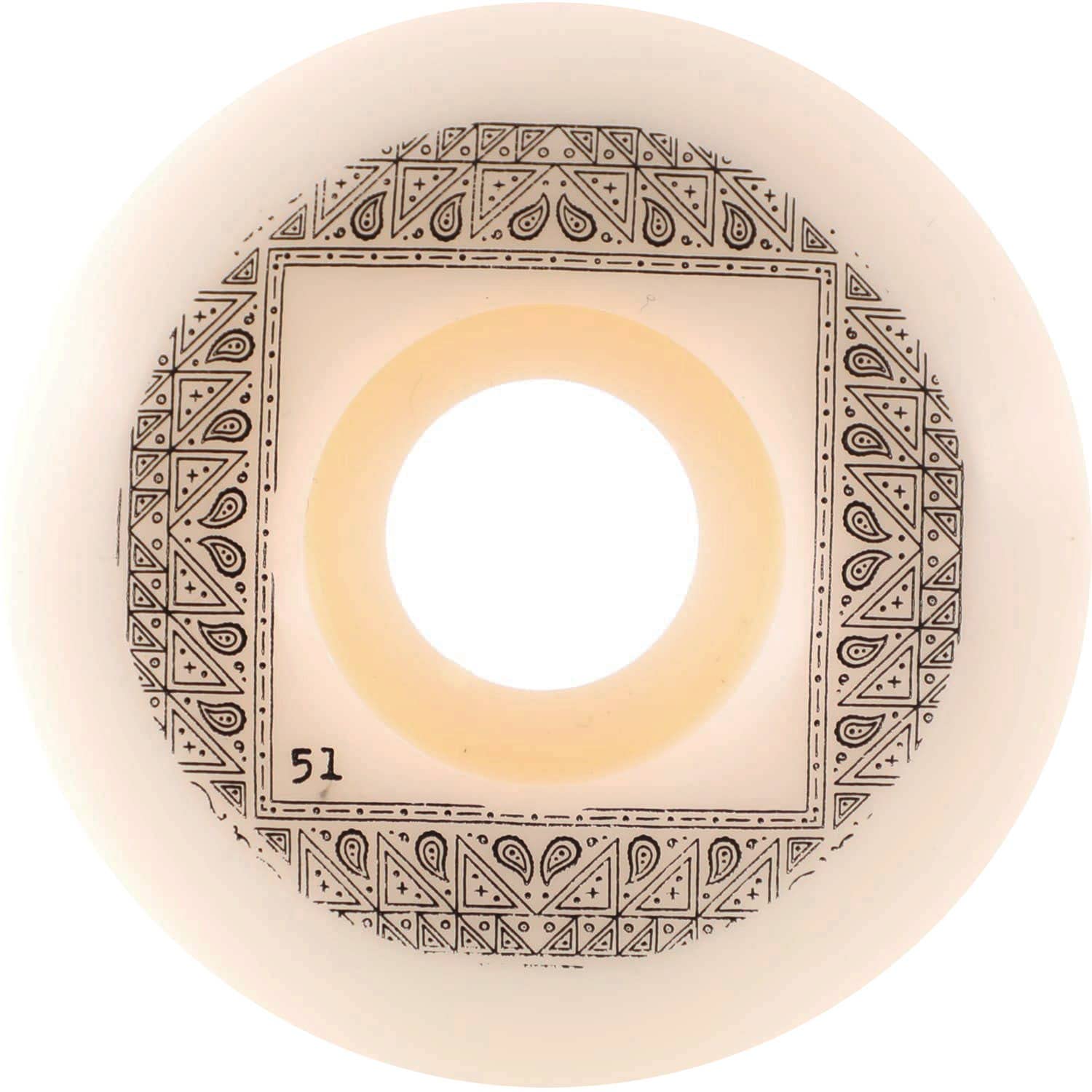Best Chocolate Bandana Skateboard Wheels - 51mm Conical Shape for Smooth Riding - Perfect for Street Skating & Tricks