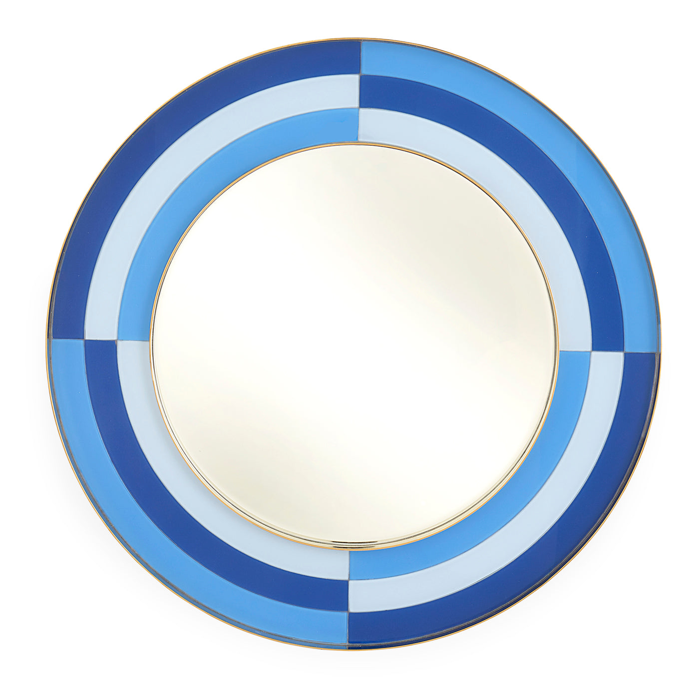 Vintage Harlequin Round Wall Mirror - 24 Inch Decorative Glass Mirror for Living Room, Bedroom, or Bathroom - Perfect for Home Decor and Interior Design
